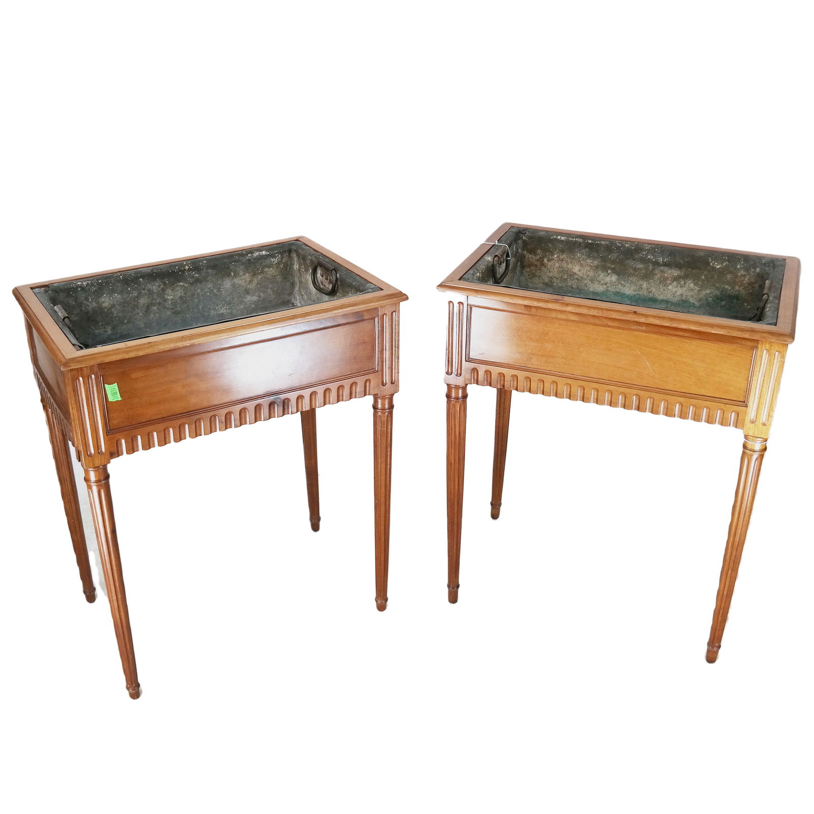 Pair of Louis XVI Mahogany Planters (1 of 10)