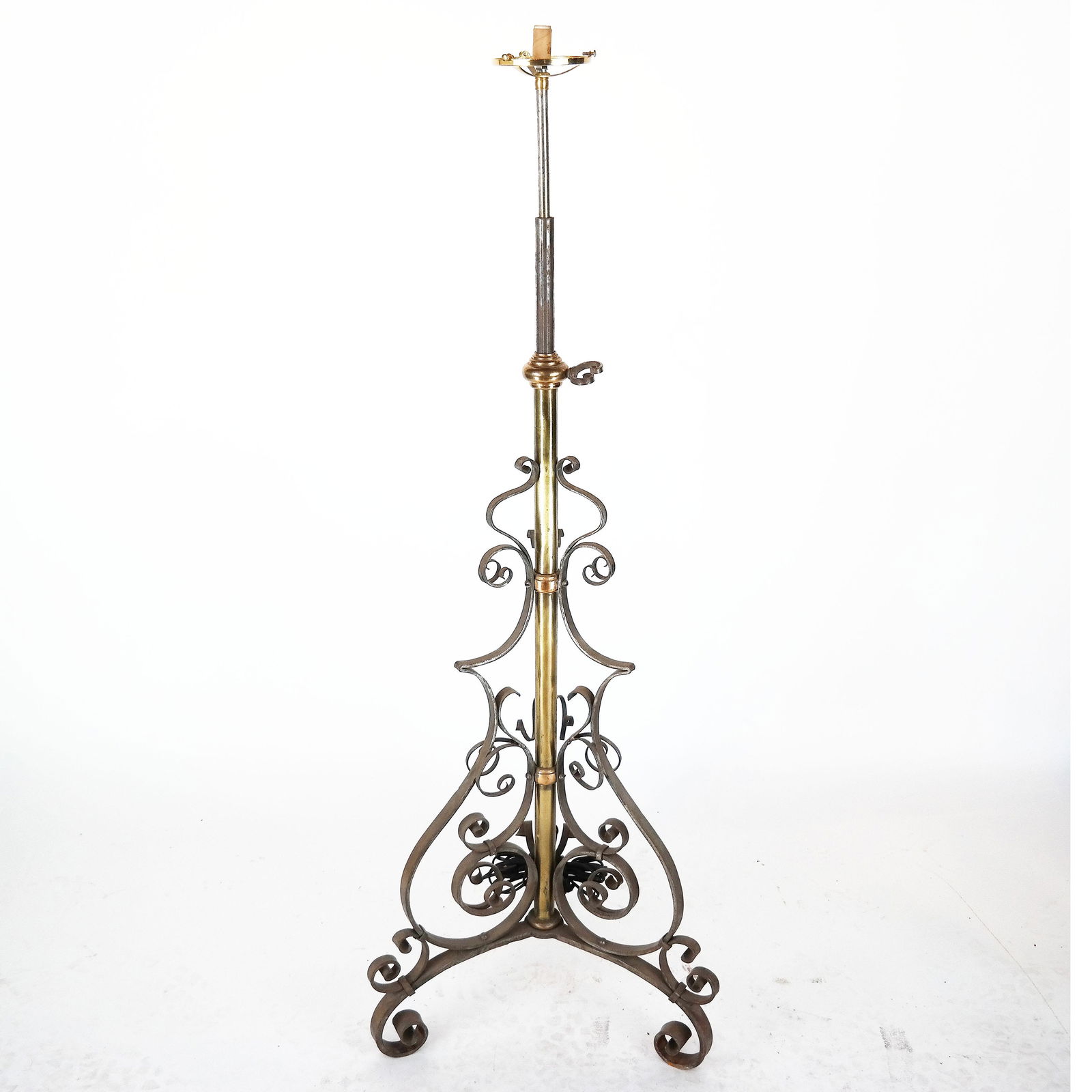 Early 1900s French Bronze Piano Lamp (1 of 7)