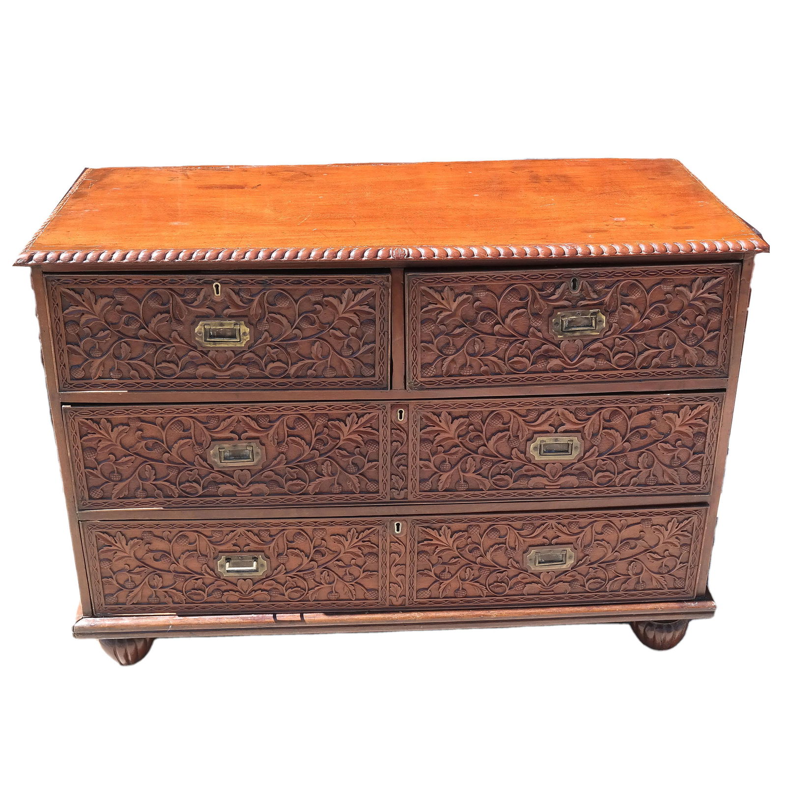 19th C. Anglo-Indian Campaign-Style Dresser (1 of 13)