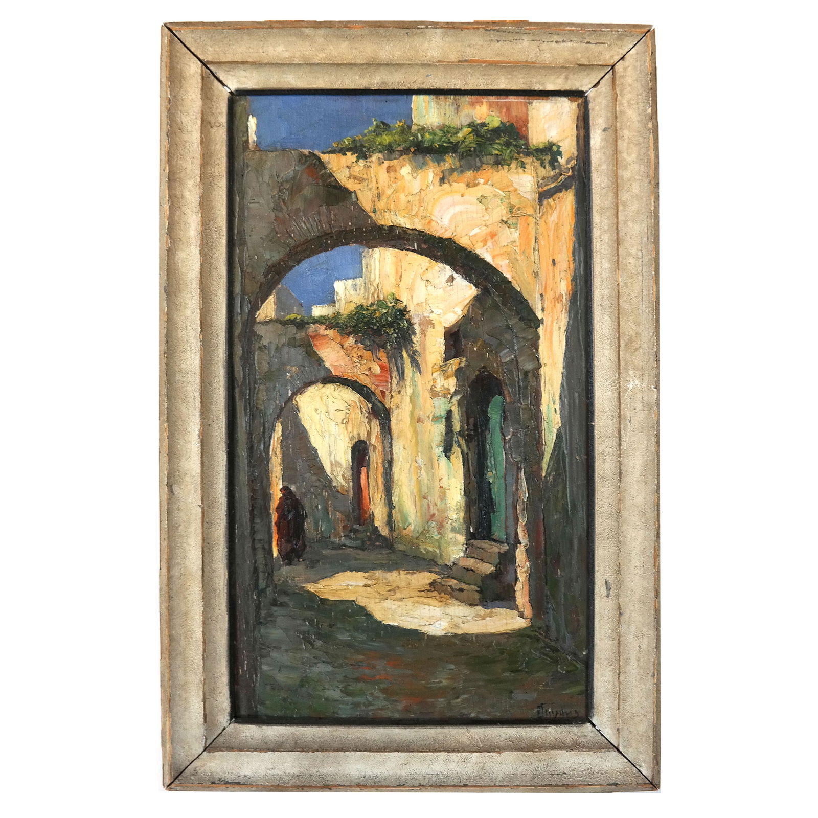 Middle Eastern Street Scene - Oil Painting (1 of 7)