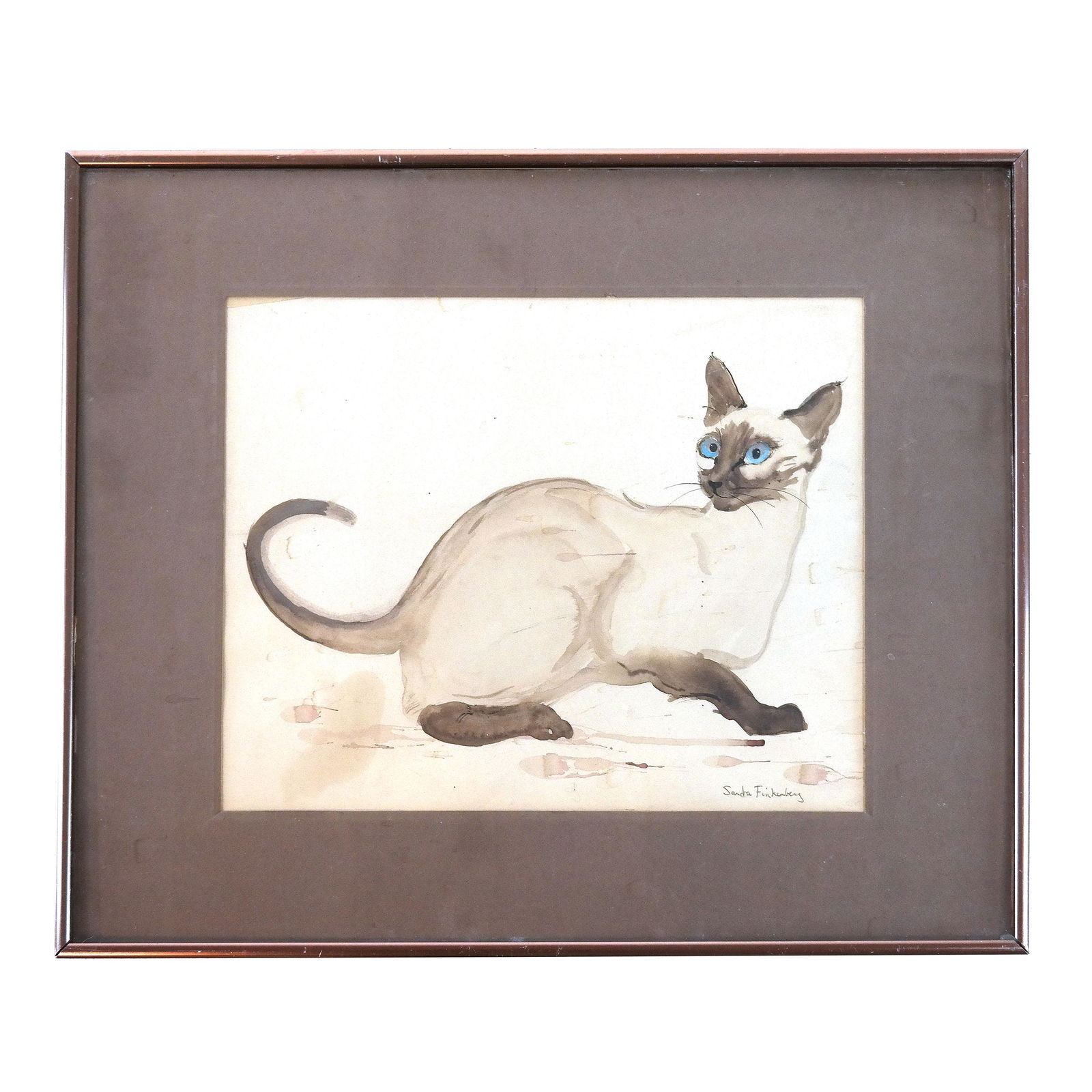 Sandra FINKENBERG: Siamese Cat - Painting (1 of 7)