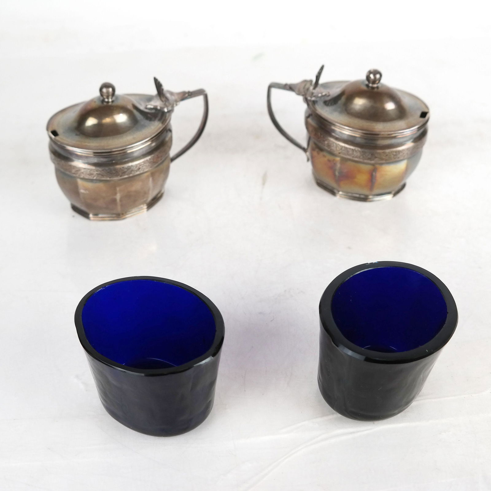 Antique English Sterling Silver Master Salts (2) (1 of 8)