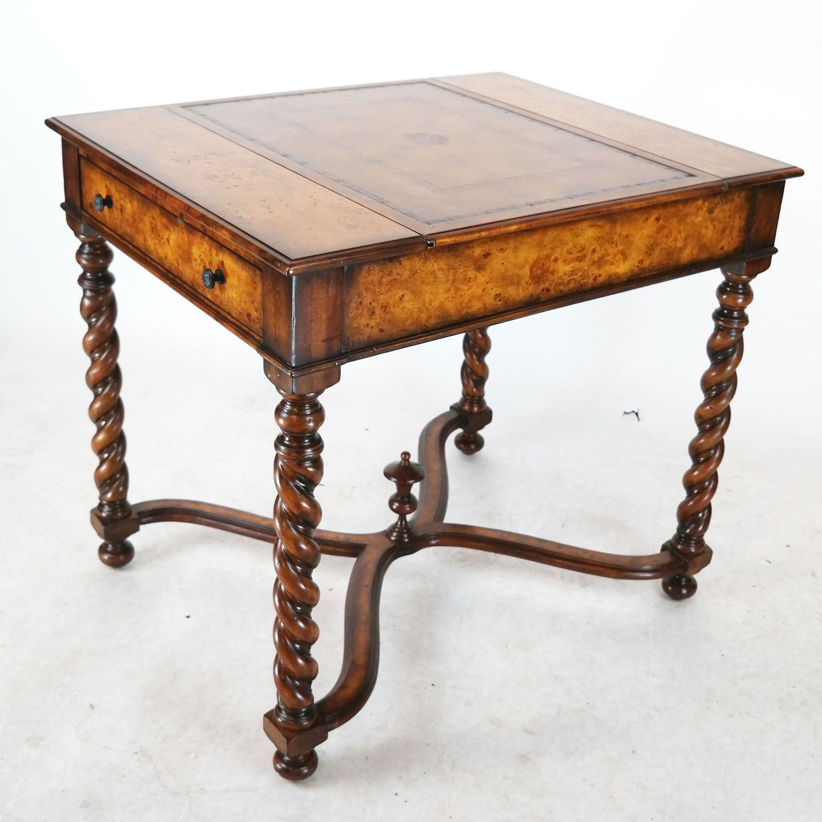 Theodore Alexander Burl Elm Wood Games Table (1 of 11)