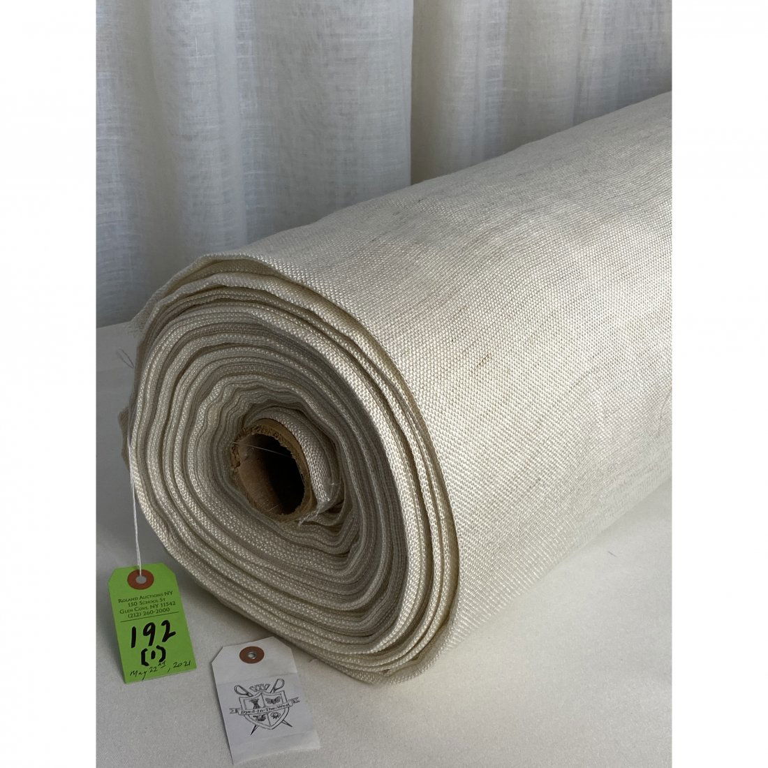 Double Wide 118" Off White Sheer Fabric (1 of 3)