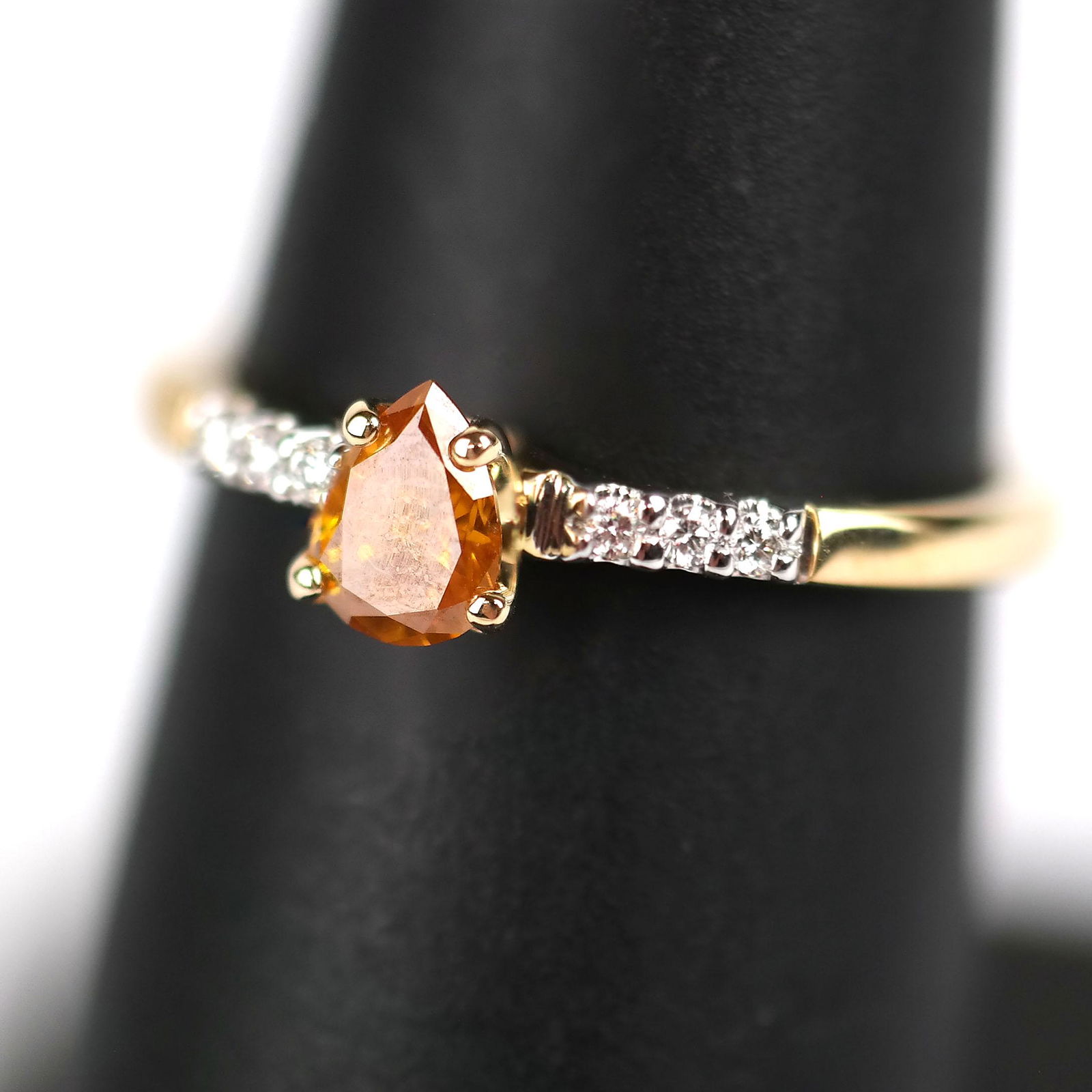 Oval Orange Diamond Ring (1 of 8)
