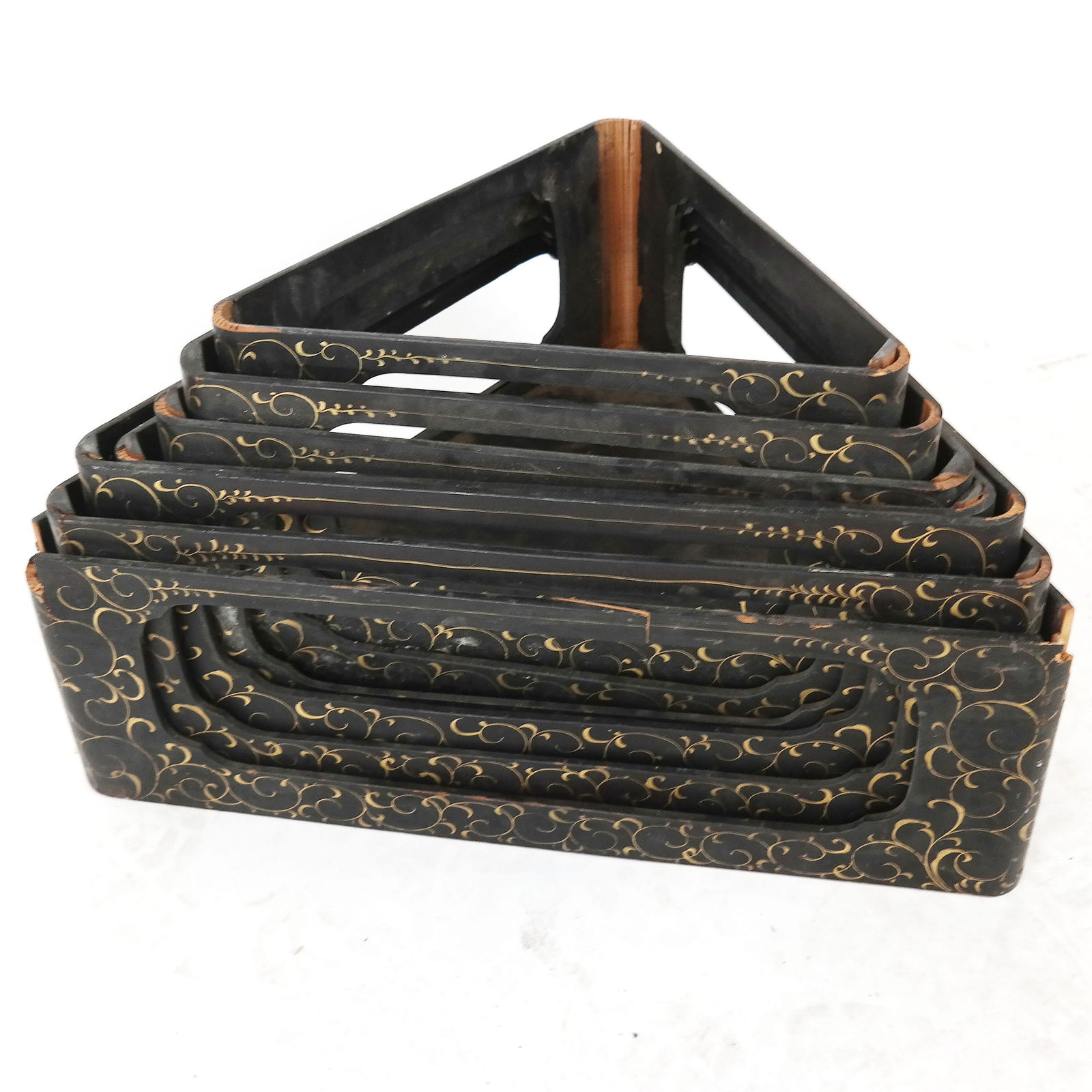 Chinese-Style Lacquer Stack Tables (1 of 10)