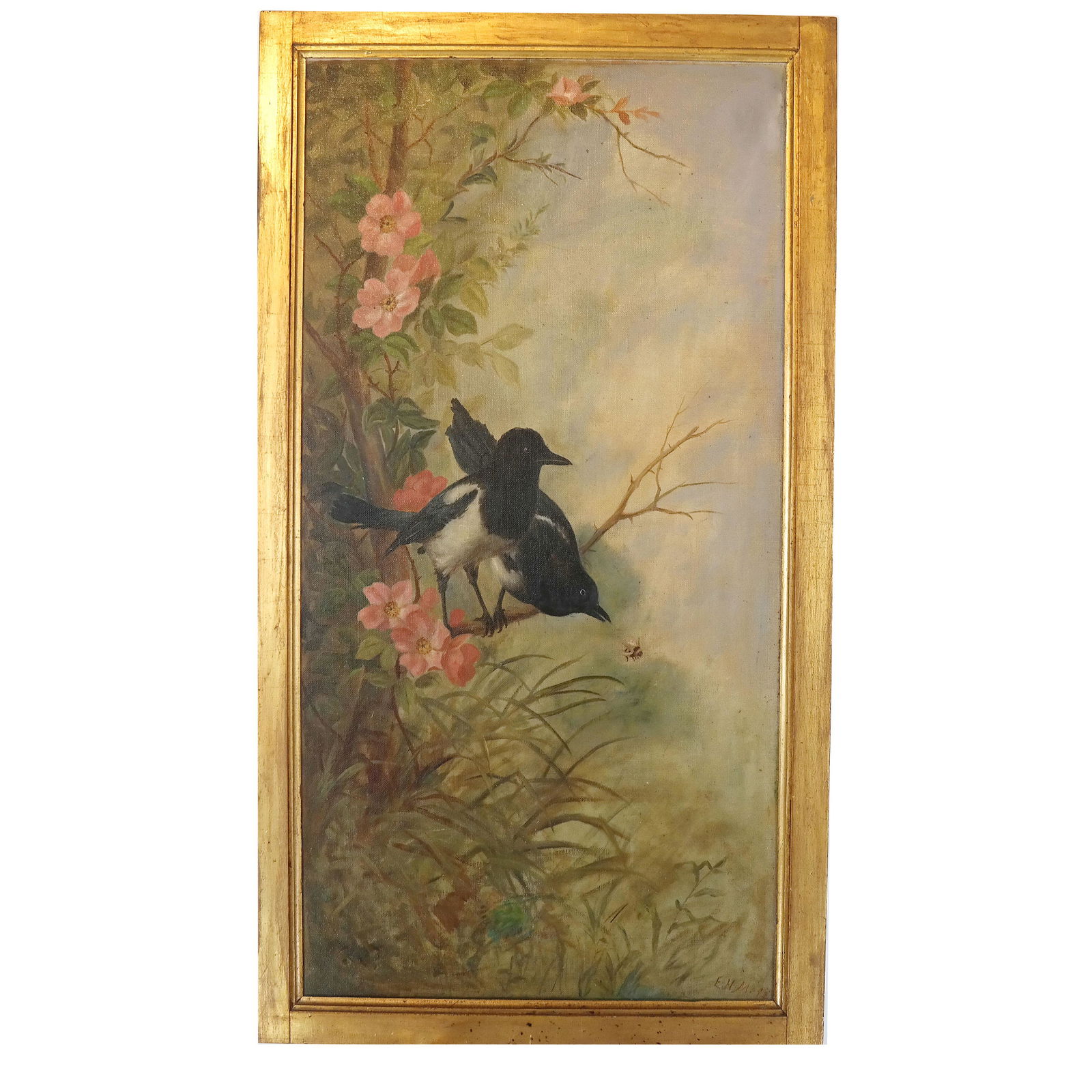 E.H.M '92: Two Black Birds - Oil Painting (1 of 7)