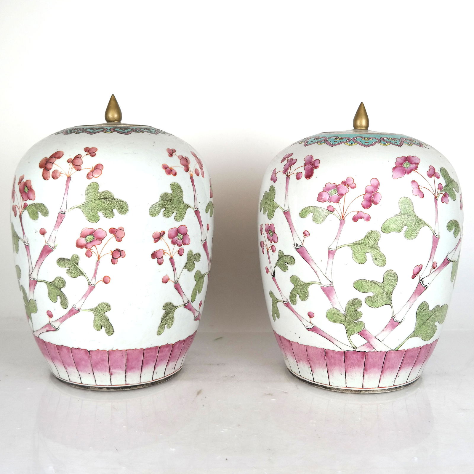 Pair Chinese Porcelain Ginger Jars (1 of 12)