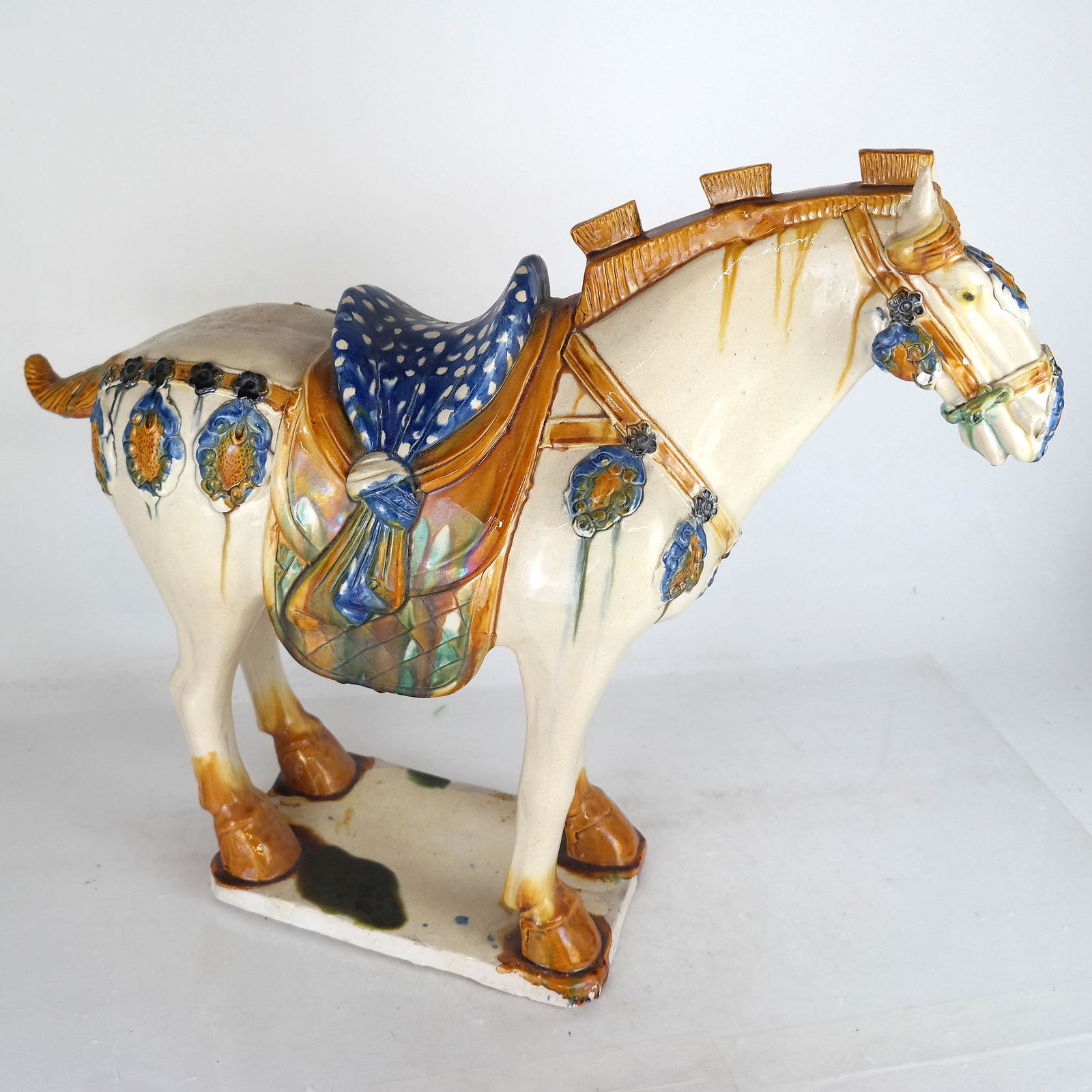 Chinese Glazed Ceramic Tang-Style Horse (1 of 8)