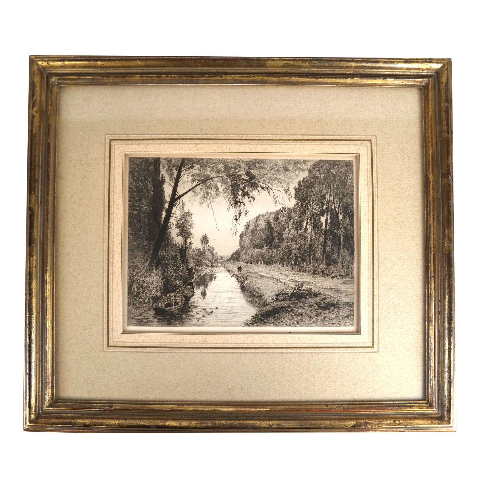 LALANNE: "Canal Walk" - Etching (1 of 5)