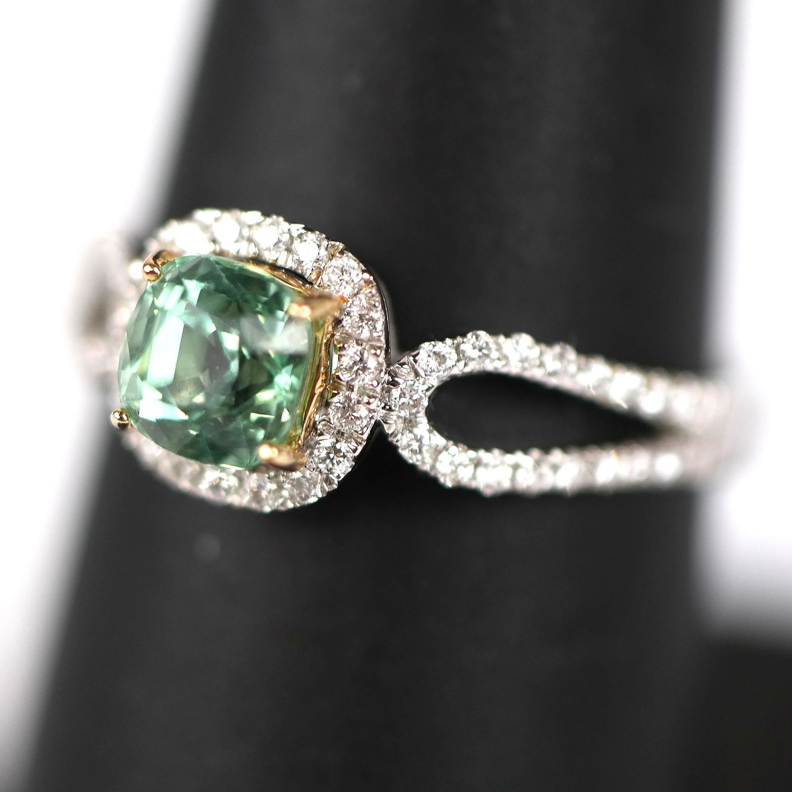 Green Tourmaline & Diamond Ring (1 of 9)