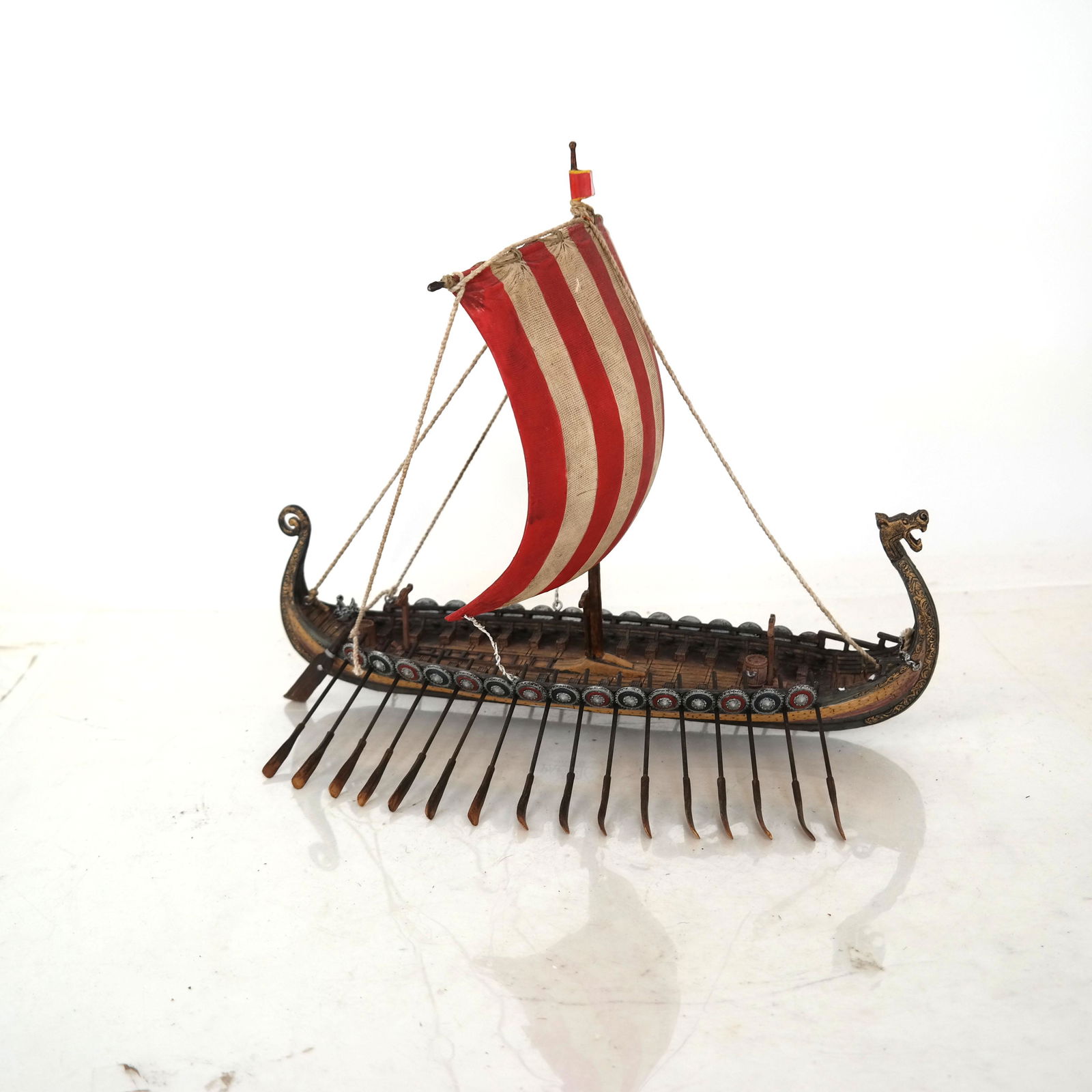 Cold Painted Metal Viking Ship (1 of 7)