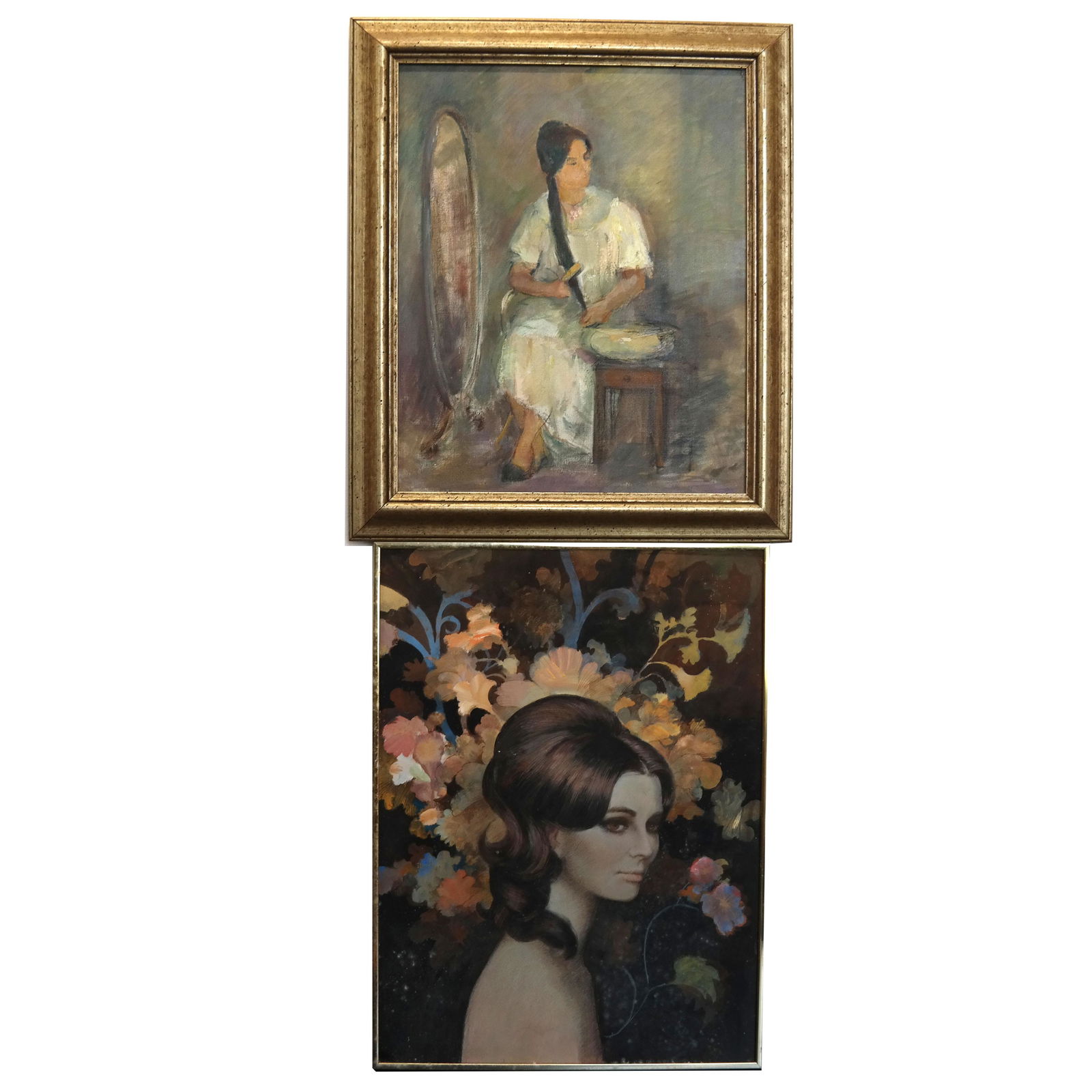 Two Oil Paintings, Unsigned (1 of 9)