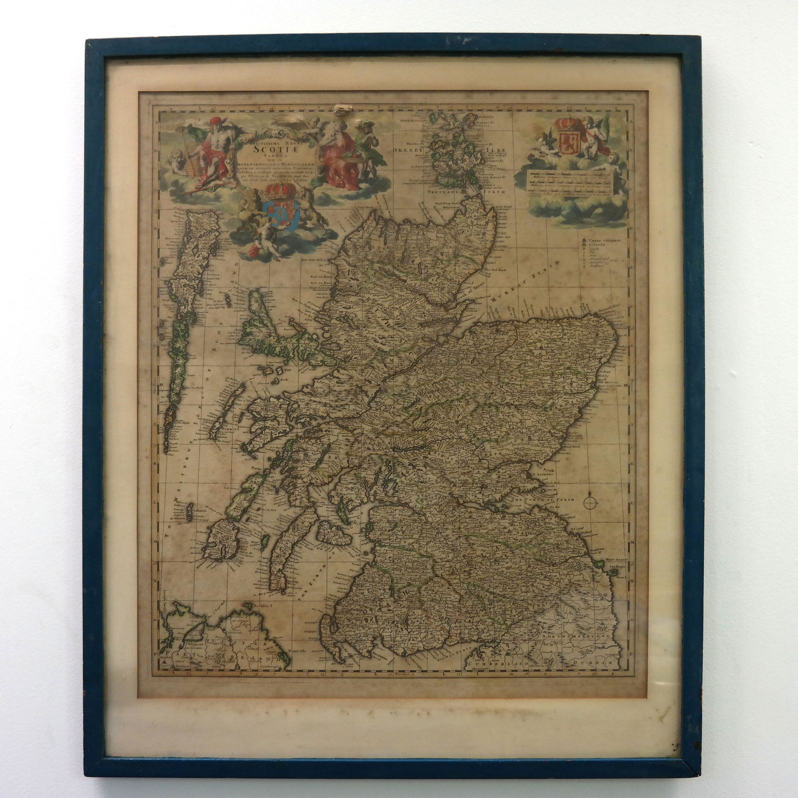Antique Hand Colored Map (1 of 10)