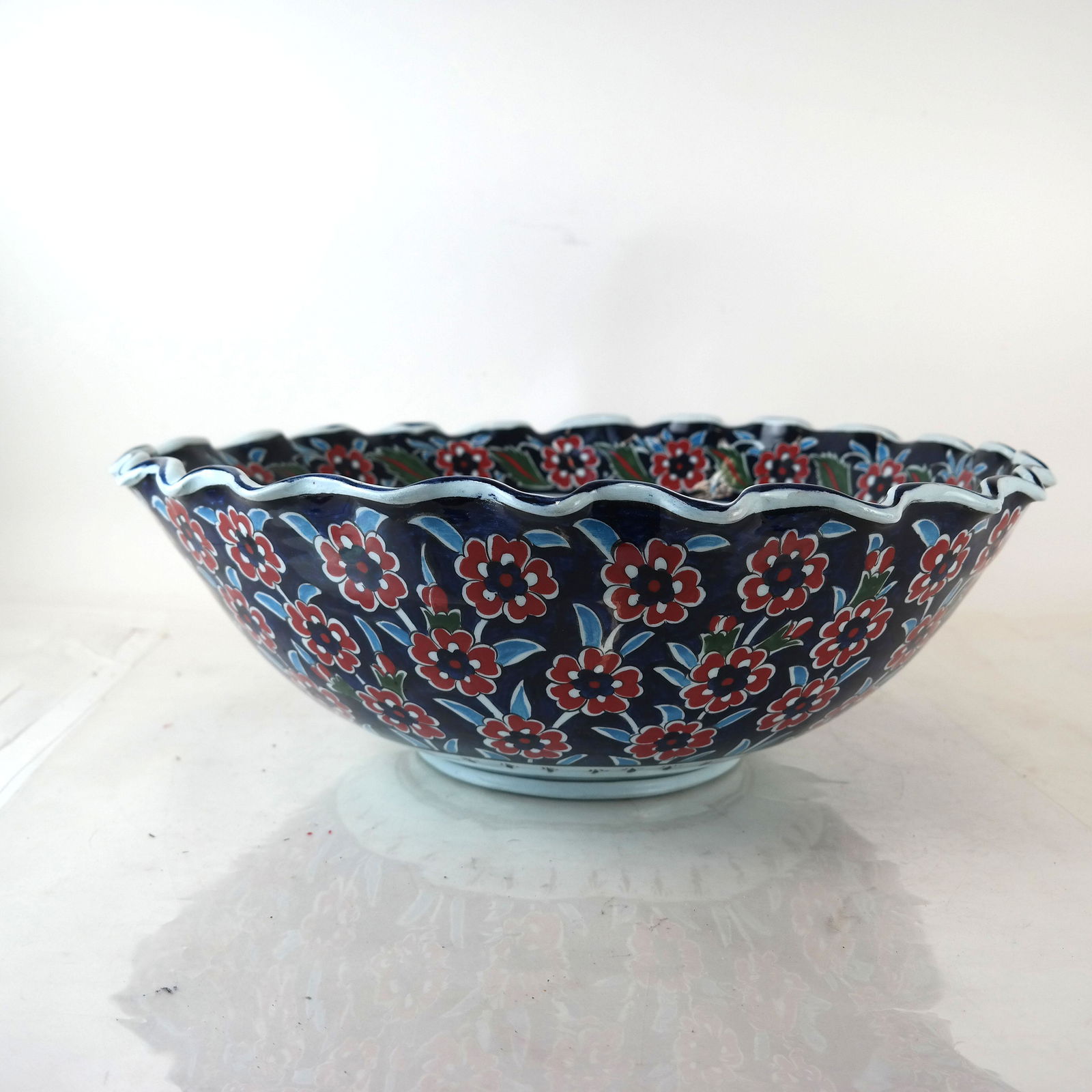 Large Turkish Porcelain Centerpiece Bowl (1 of 7)