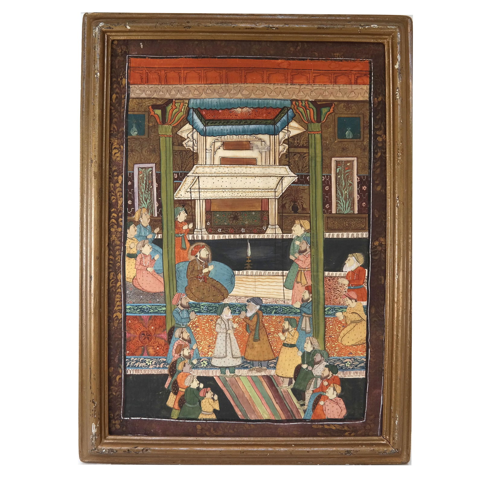 Large Persian Painting on Paper (1 of 4)