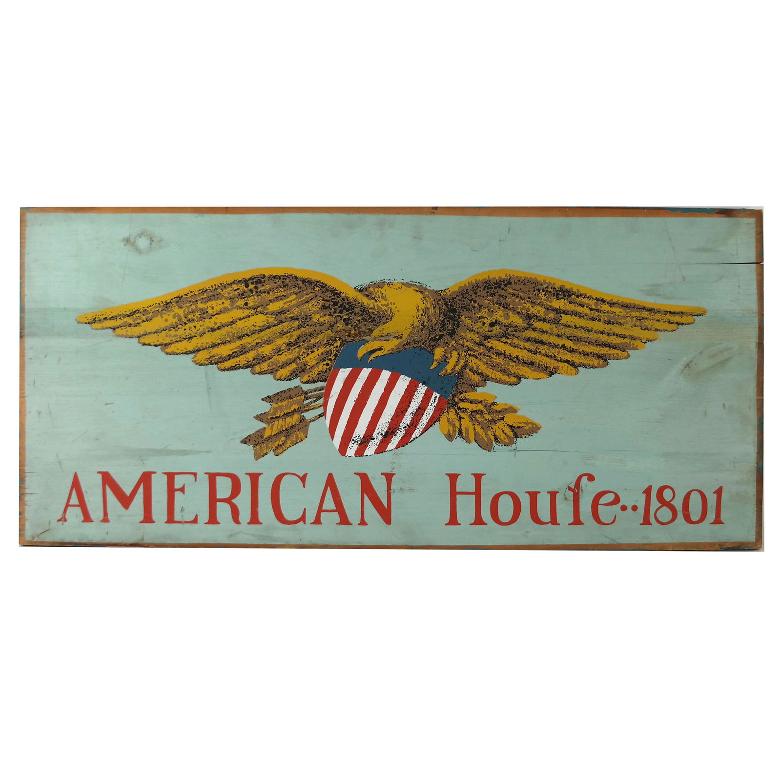 American Lithograph Print on Wood (1 of 4)