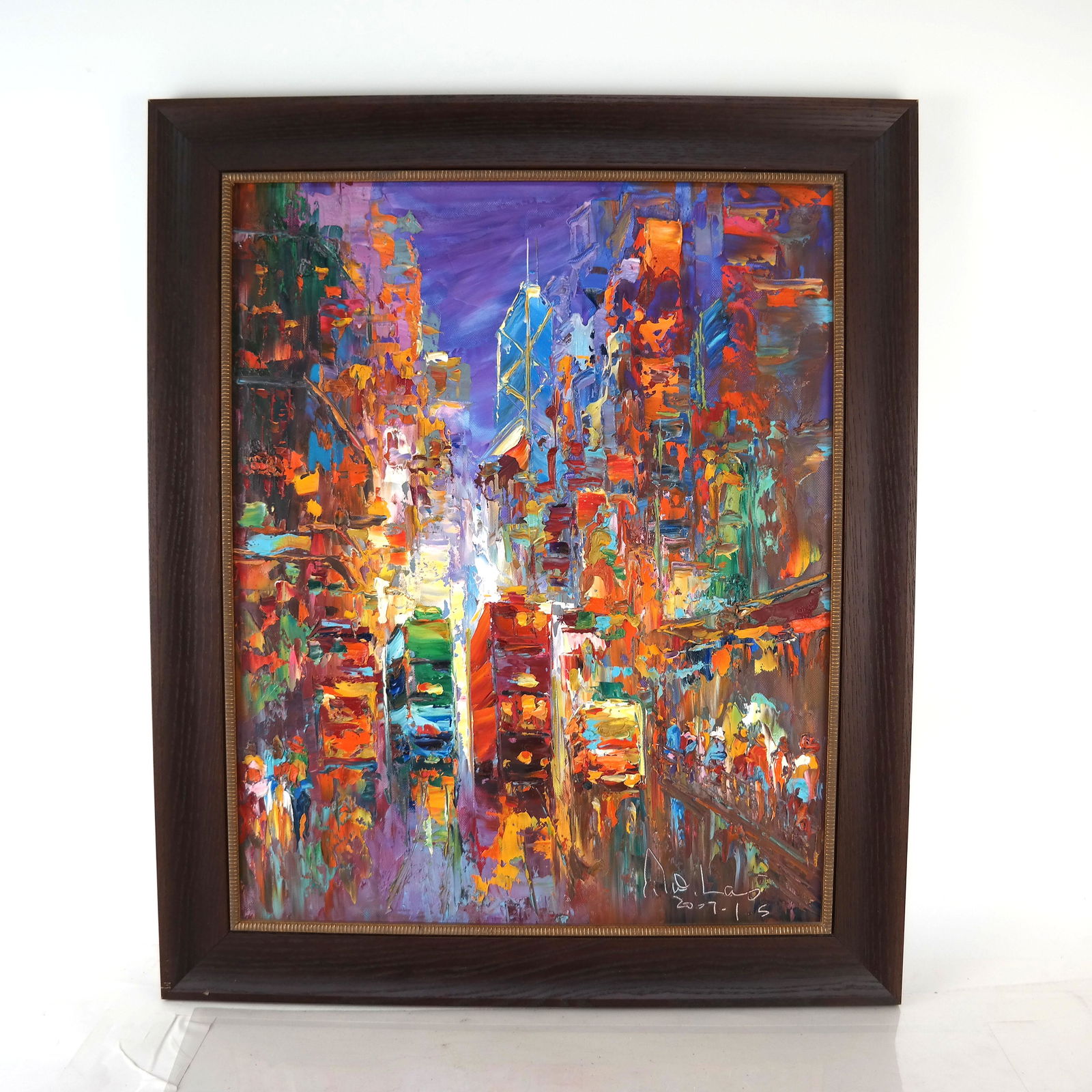 C.W. LAI: Street Scene - Acrylic Painting (1 of 5)