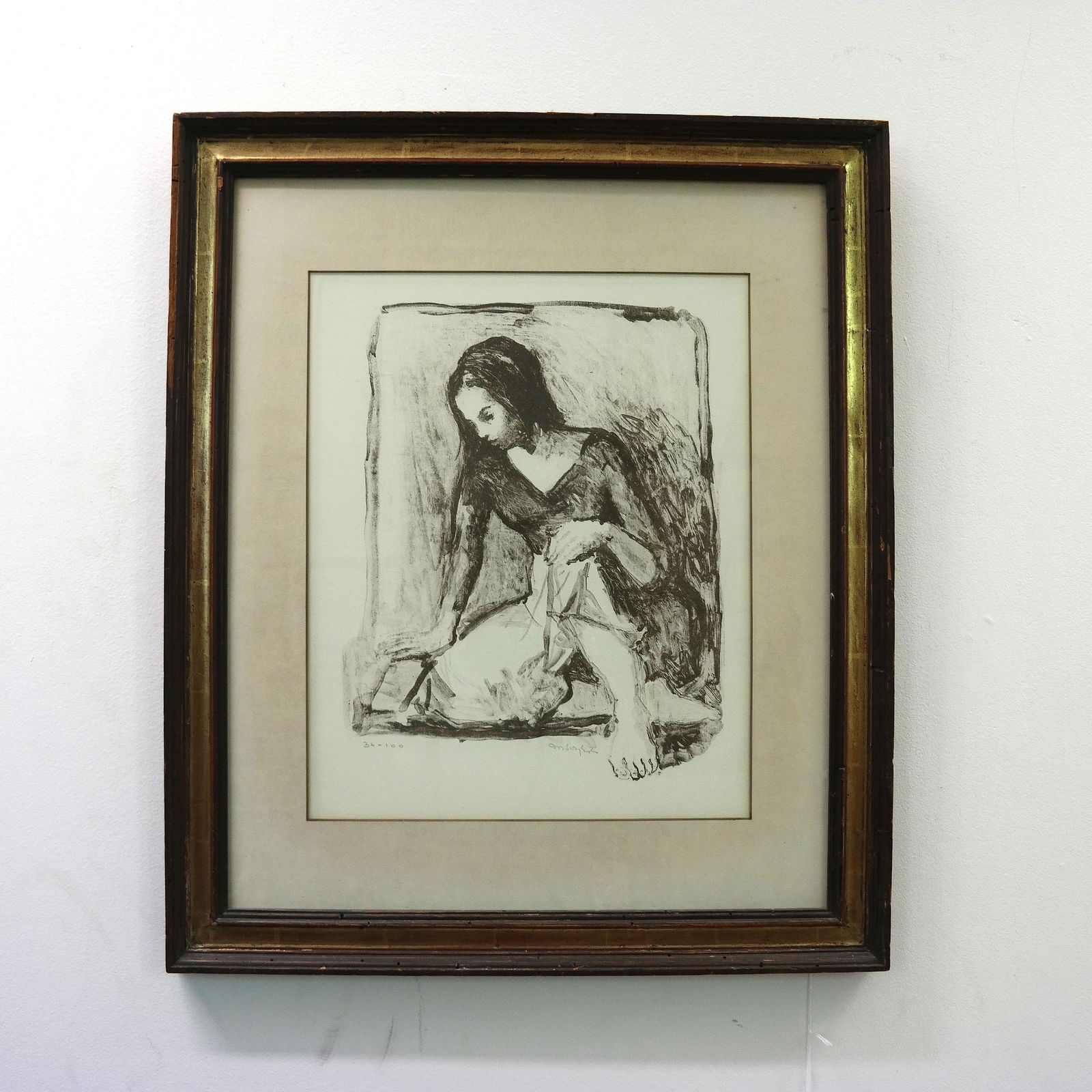 Moses SOYER: Seated Woman - Lithograph (1 of 6)
