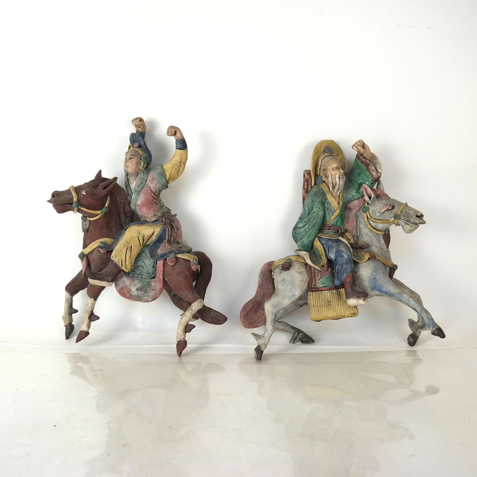 Two Chinese Ceramic Horse Groups (1 of 8)
