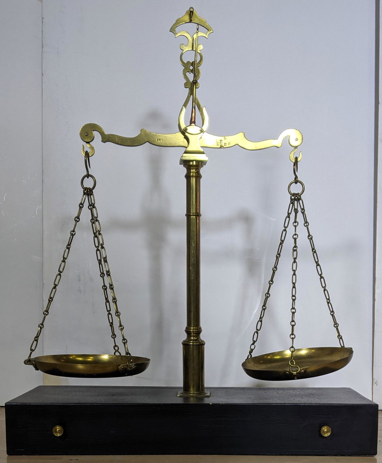 Large Vintage English Brass Scale (1 of 11)