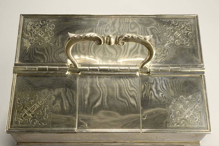 Antique Sterling Silver Inkwell, Robert Gerard