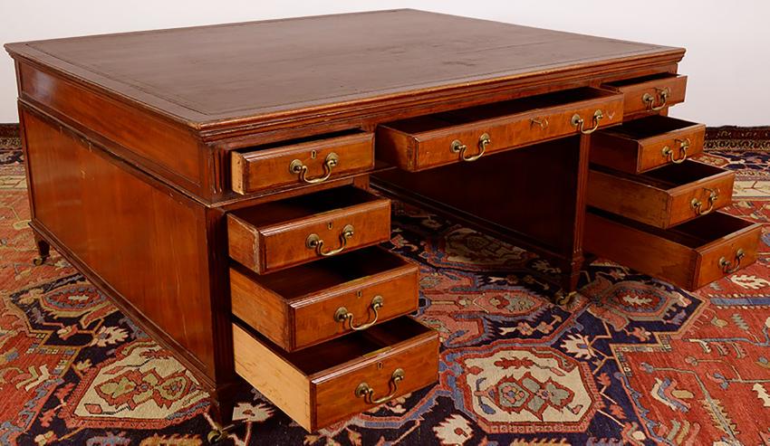 20th Century Partners Desk w/ Leather Top (1 of 5)