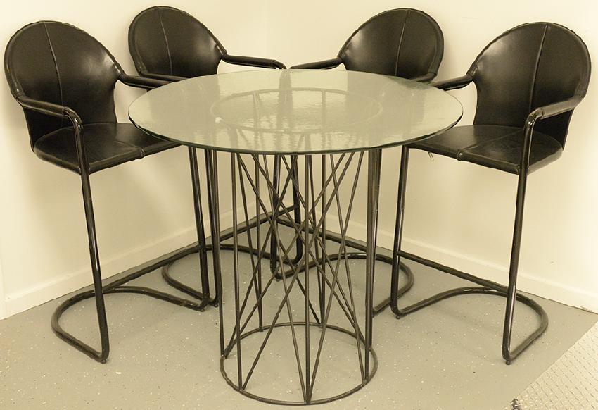 Maurice Villency Glass Table/Chair Set (1 of 12)