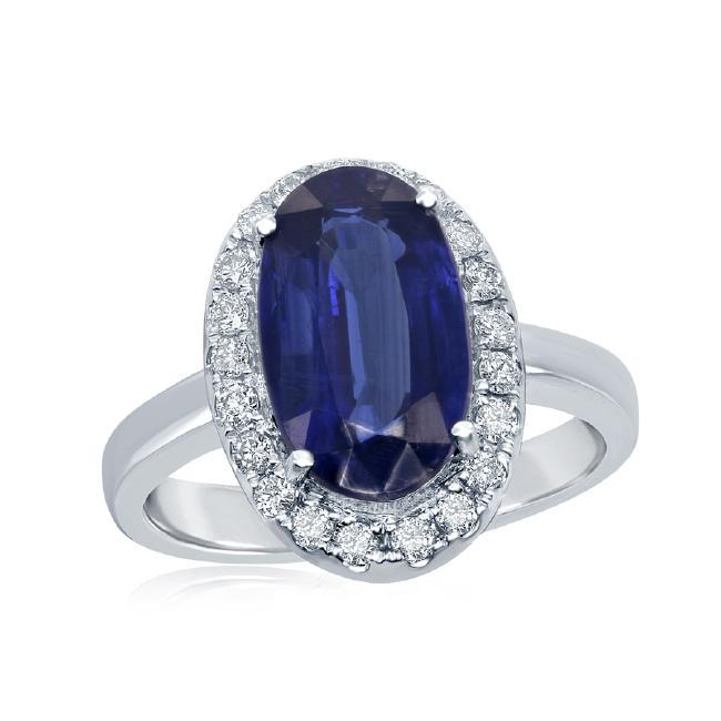 Oval 5 Ct. Kyanite Diamond Ring (1 of 1)