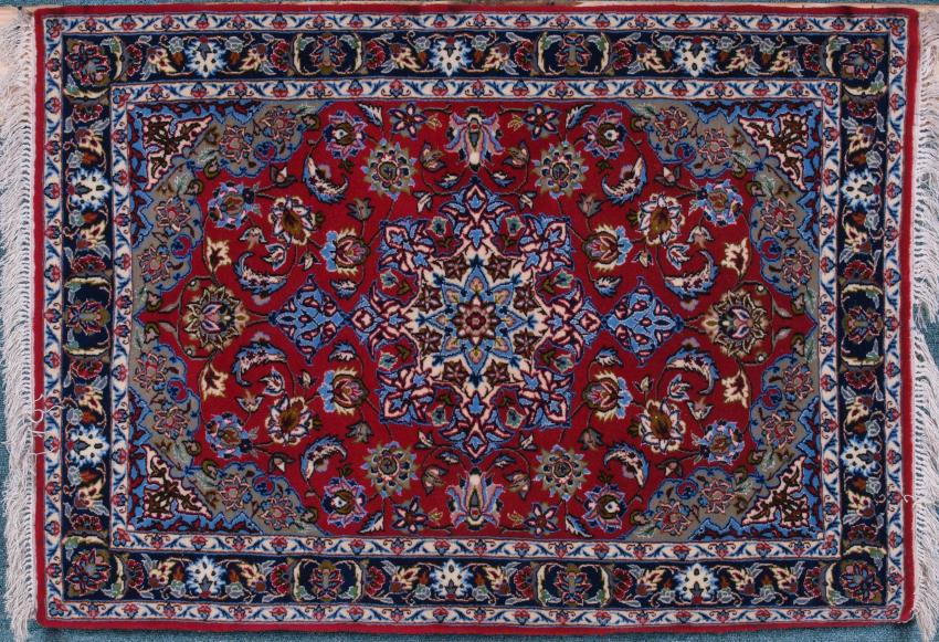 Iranian Isfahan Carpet 3.25 x 2.25 FT (1 of 7)