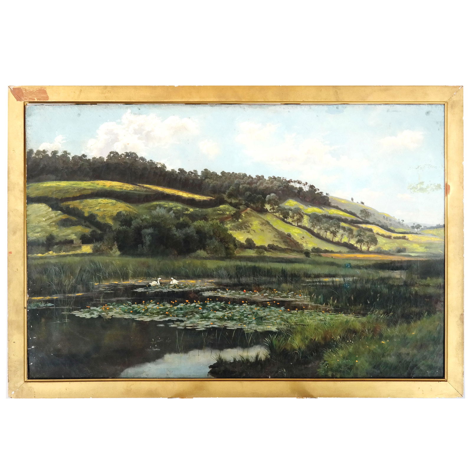 R. CLARKSON: 19th C. Landscape  - Oil Painting (1 of 9)