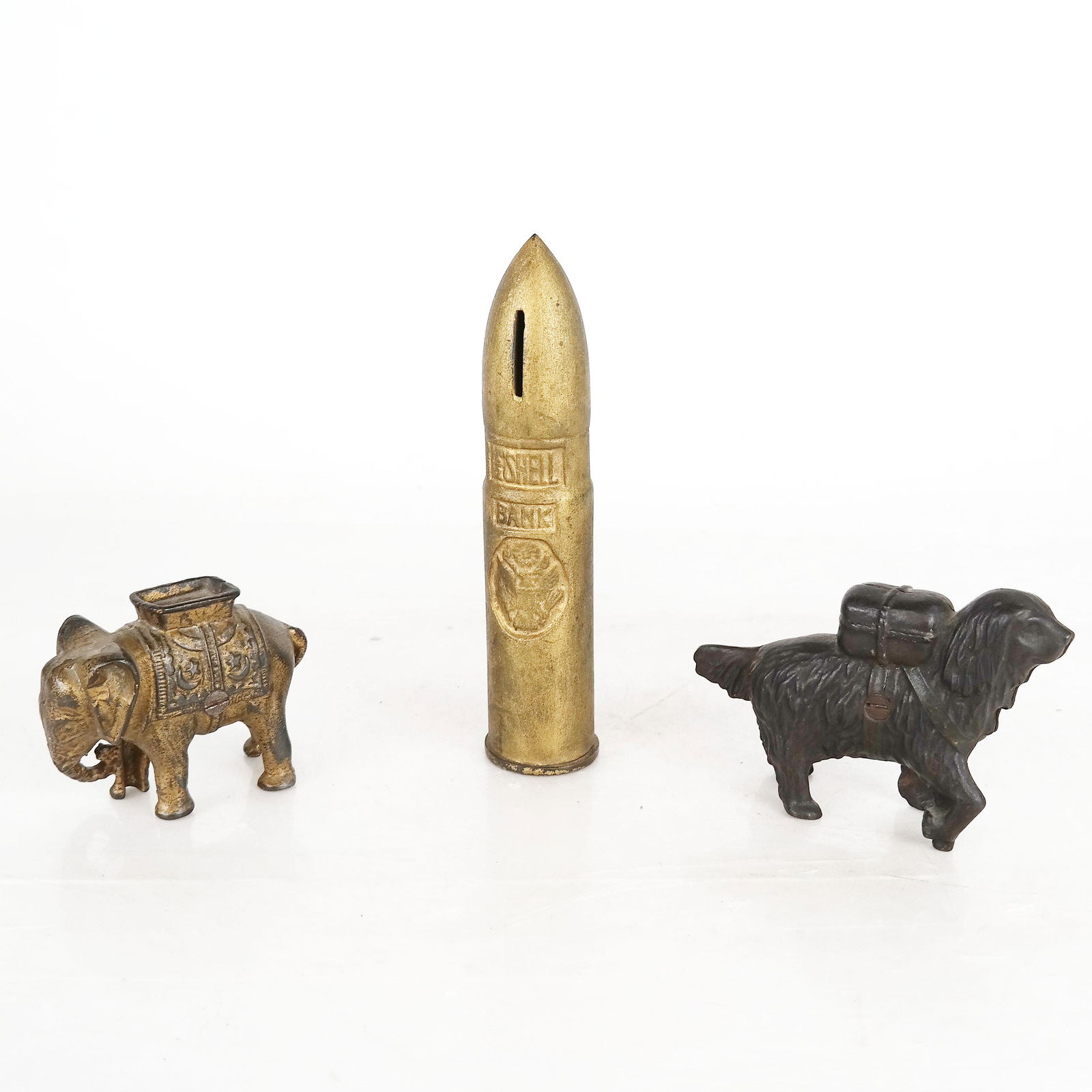 Lot of Three Iron Coin Banks (1 of 11)