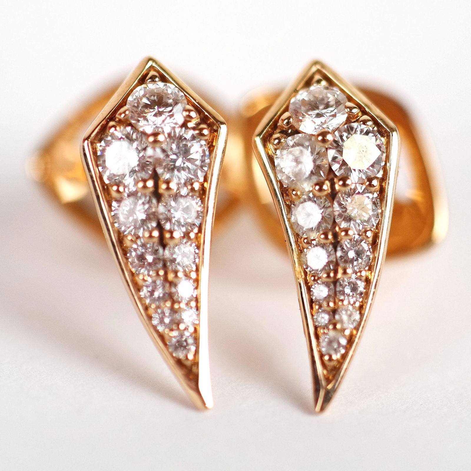Kat Florence Rose Gold & Diamond Earrings (1 of 11)