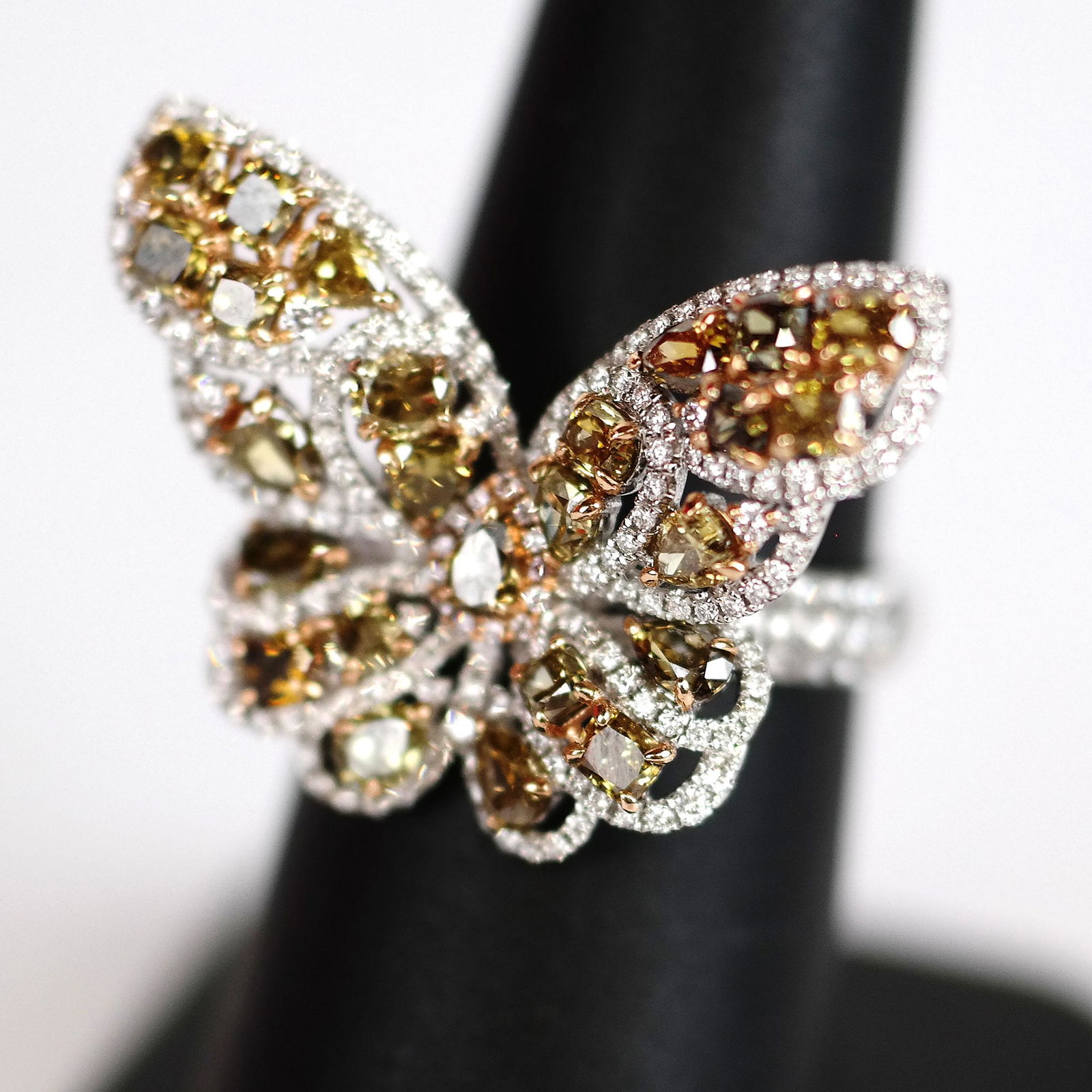 Large Diamond Butterfly Ring (1 of 8)