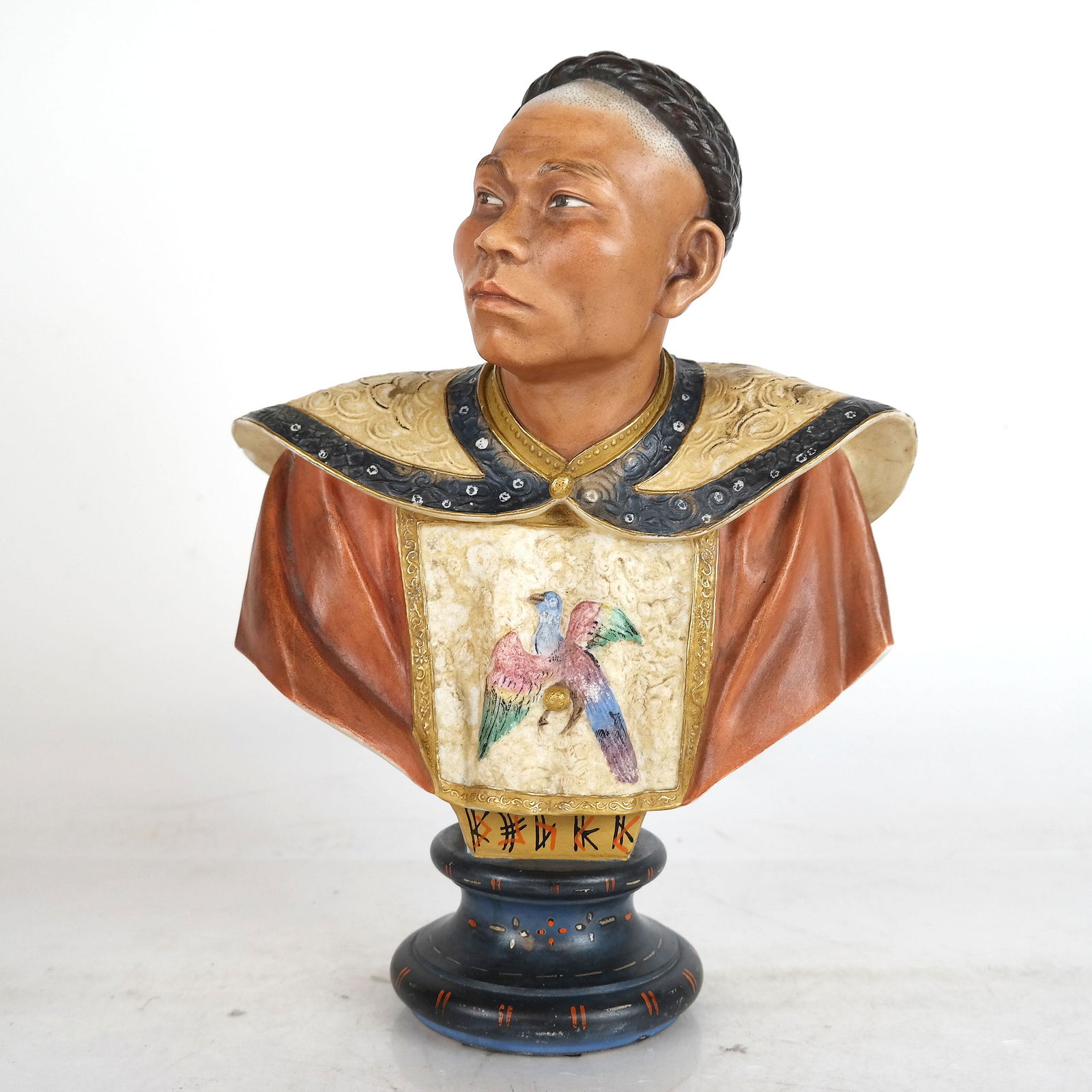 Jean GILLE: Polychrome Male Bust (1 of 6)