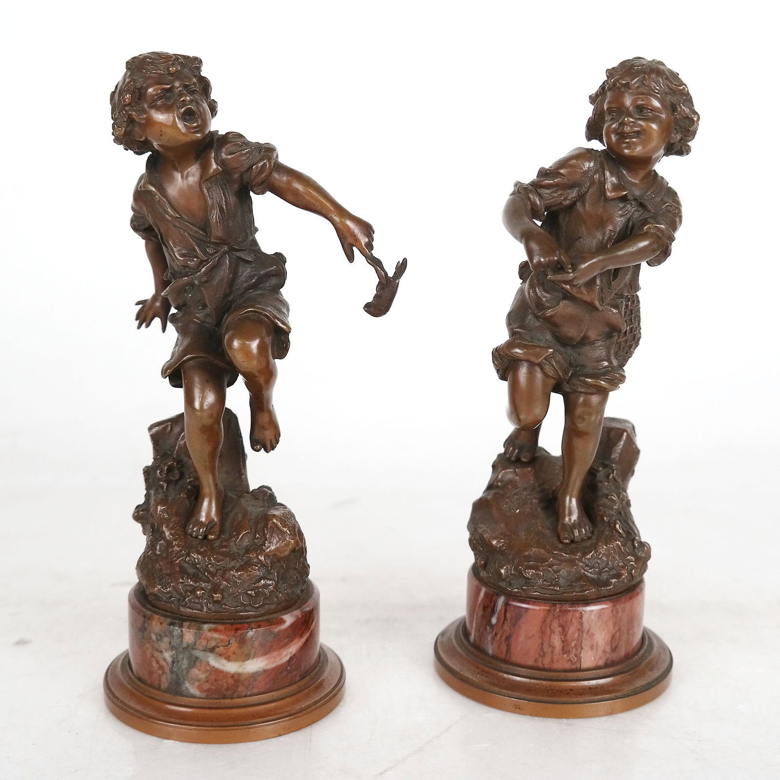 Carl KAUBA: Pair of Sculptures of Children (1 of 8)