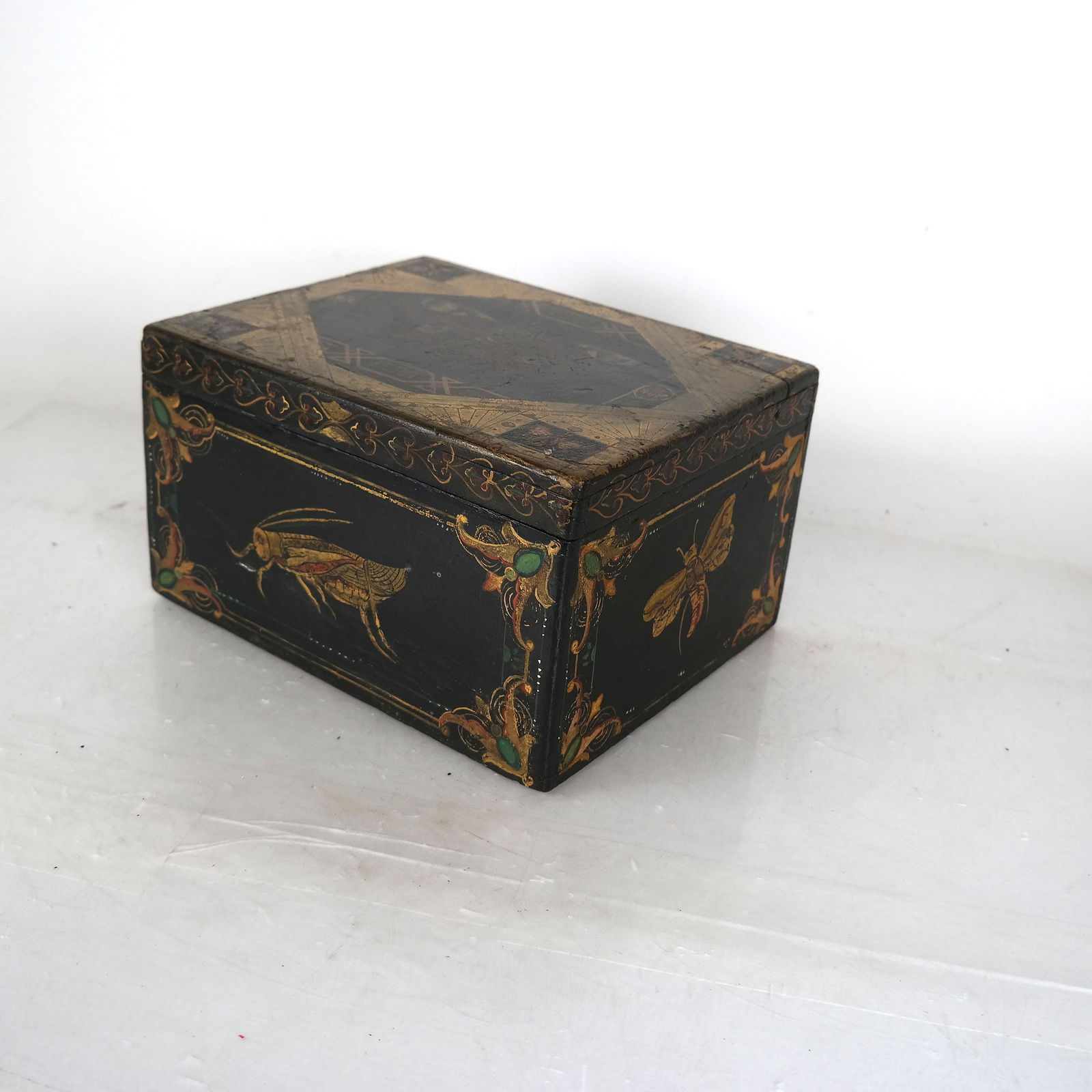 Antique Folk Art Butterfly Box (1 of 7)
