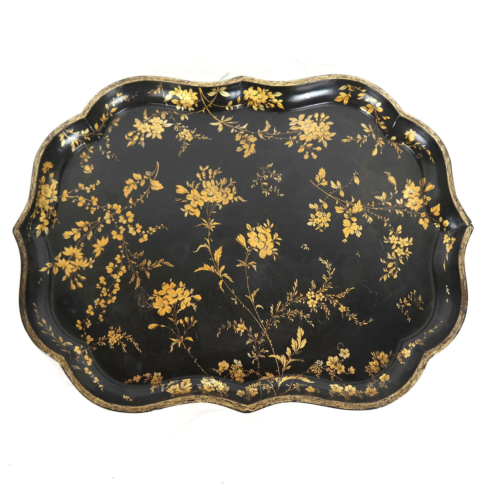 English Papier Mache Tray (1 of 4)