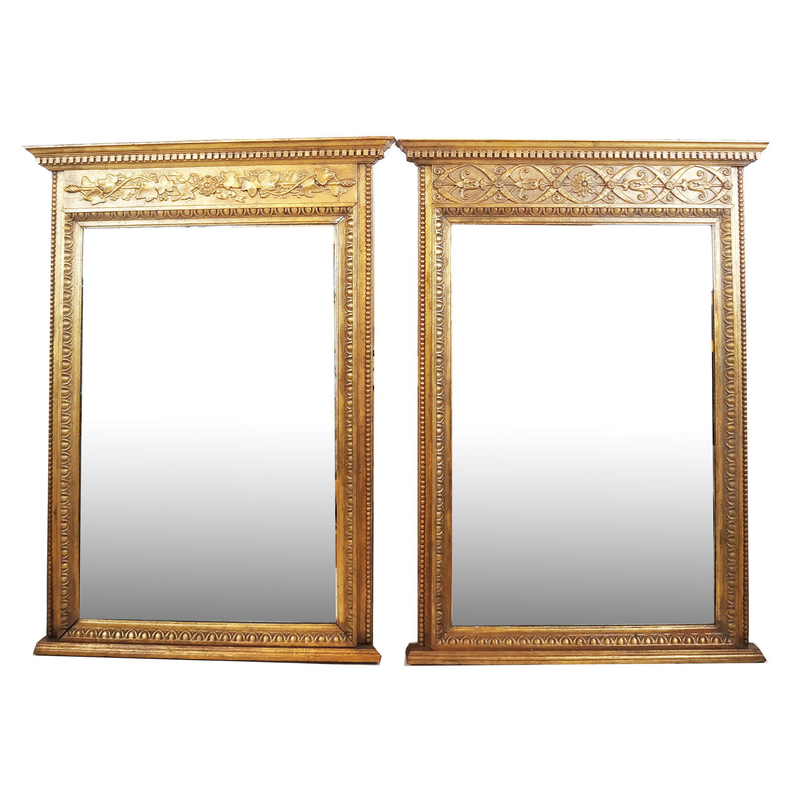 Matched Pair of Gilt Wood & Composition Mirrors (1 of 12)