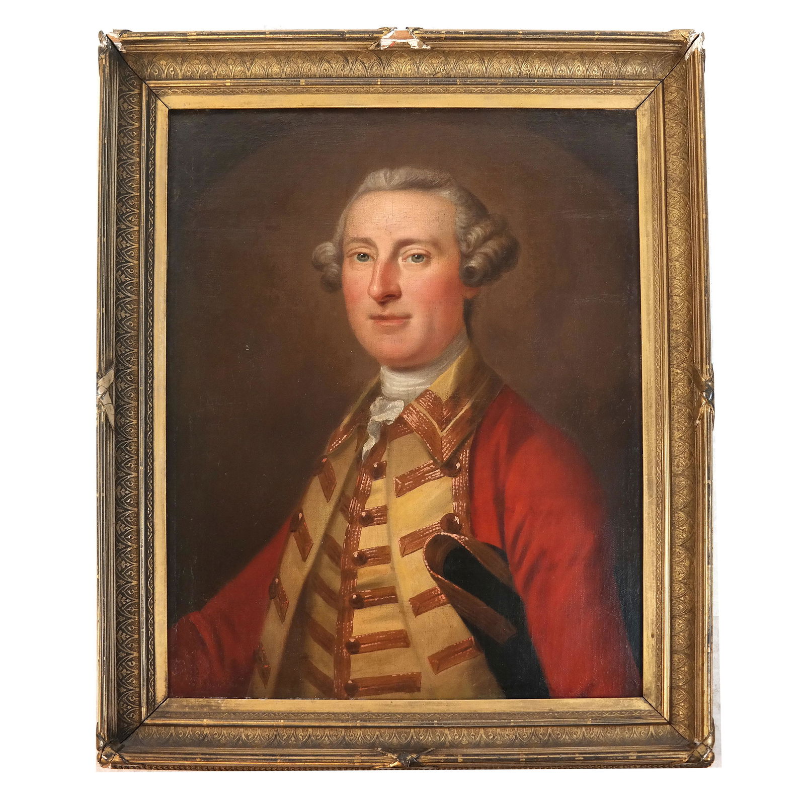 English 18th C. Portrait of an Officer - Painting (1 of 5)