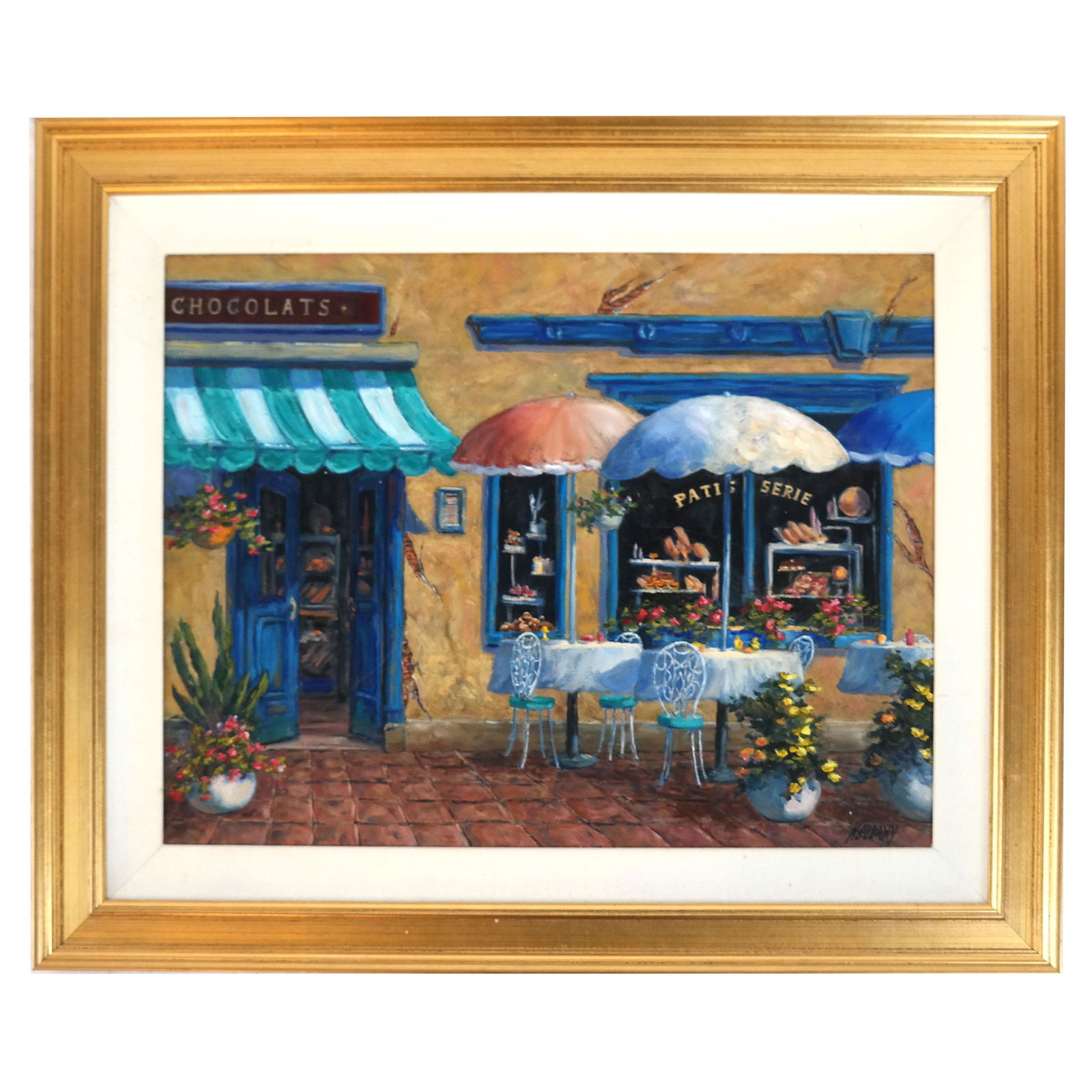 Nick BUBANY: French Cafe Scene - Painting (1 of 6)