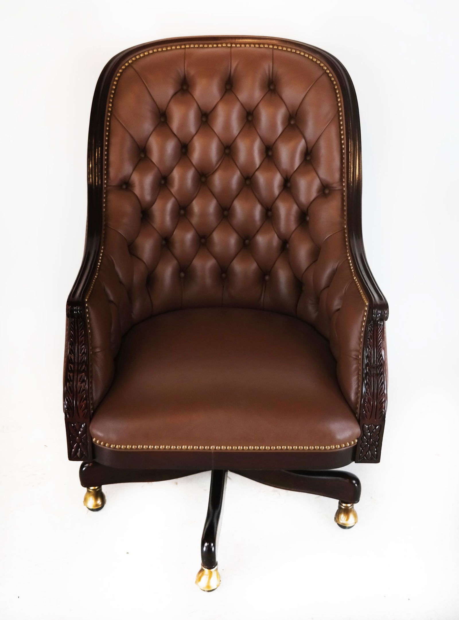 Hancock & Moore Regency-Style Tufted Chair (1 of 8)