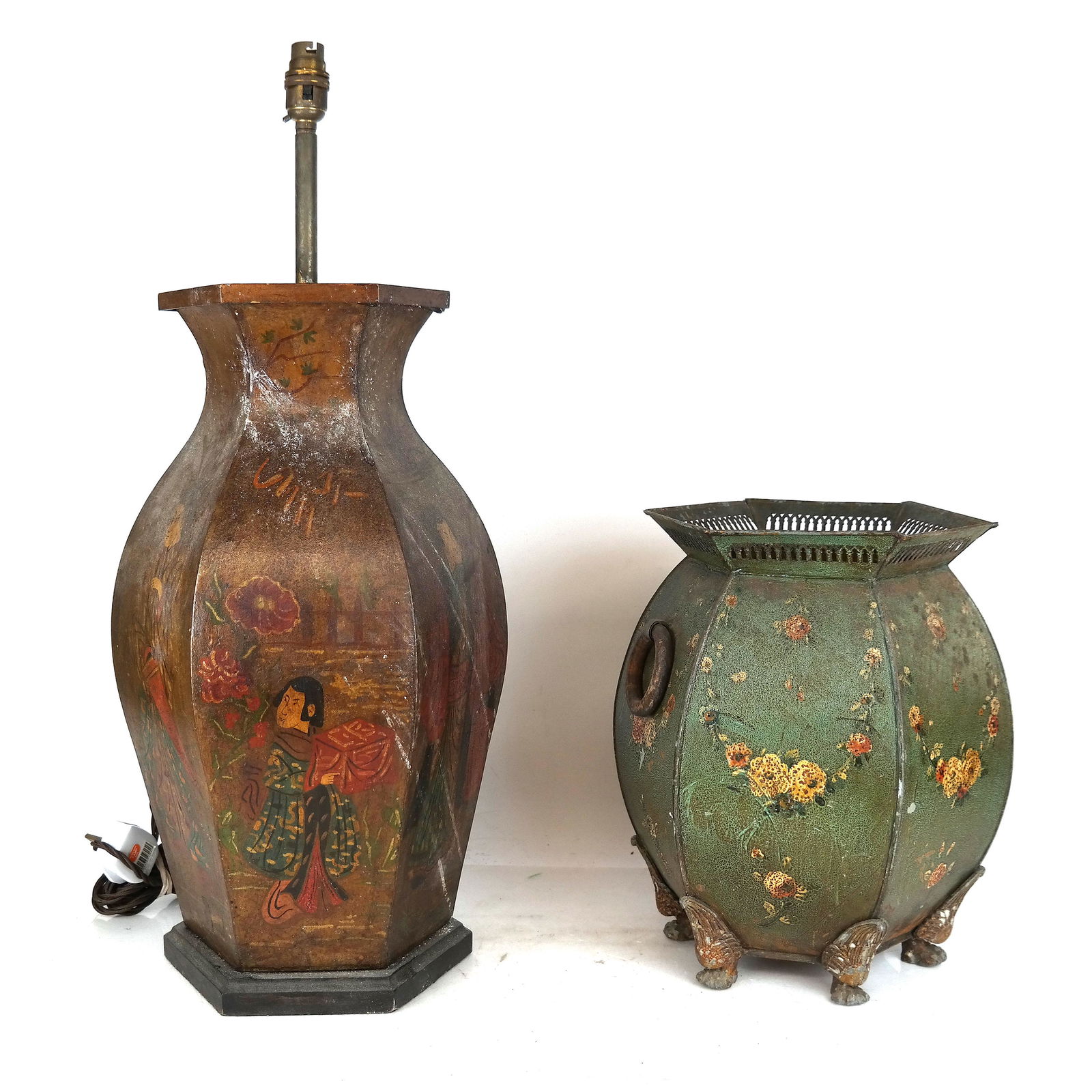 Two Antique Tole Vases (1 of 12)