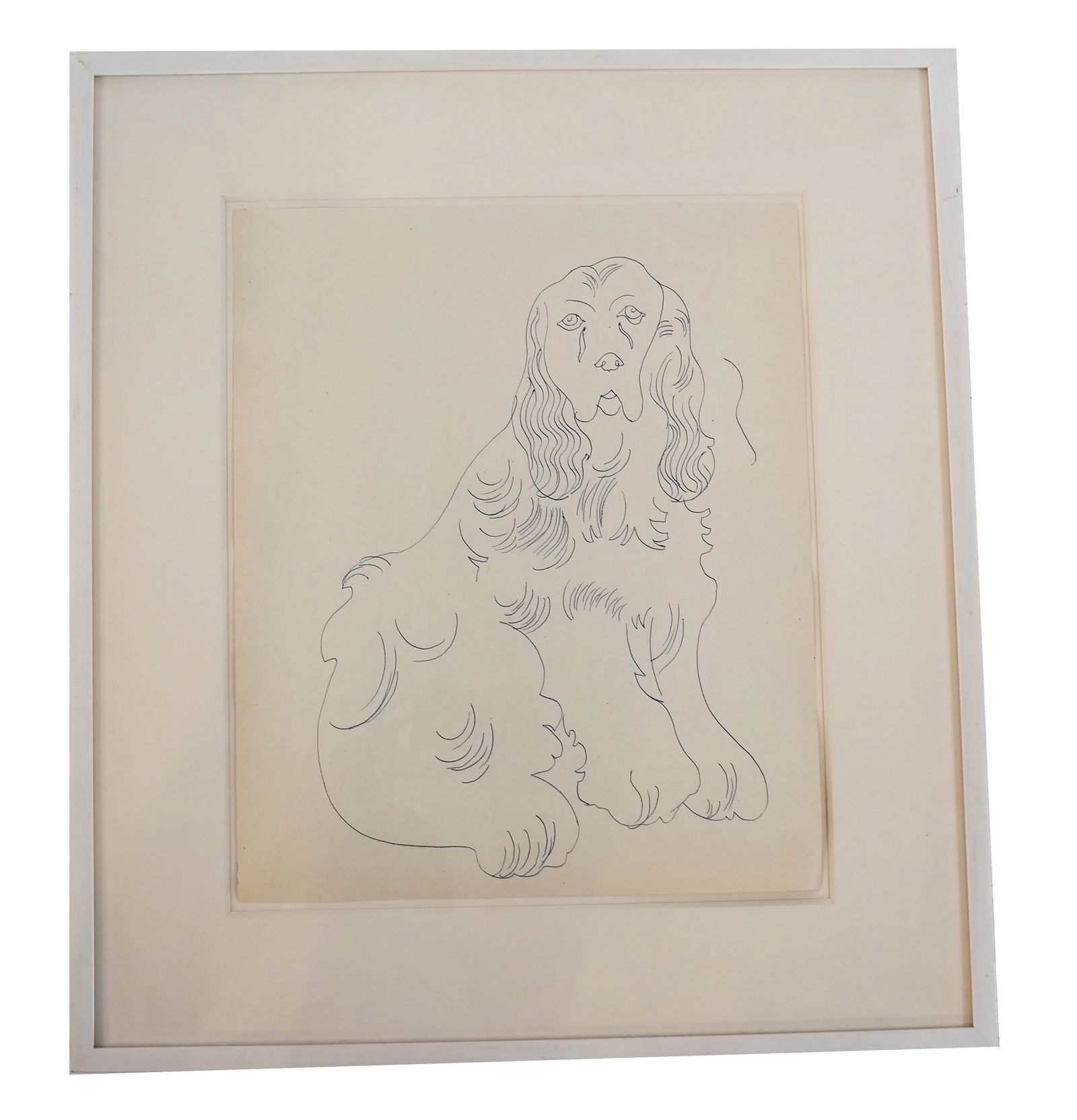 Andy WARHOL: "Dog" - Ballpoint on Paper, 1957 (1 of 13)