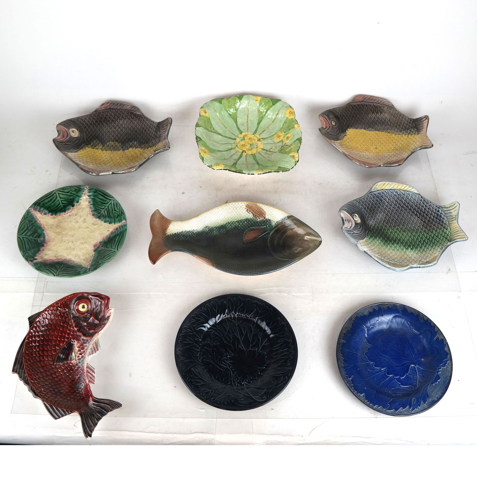 Nine Unusual Majolica Dishes (1 of 11)