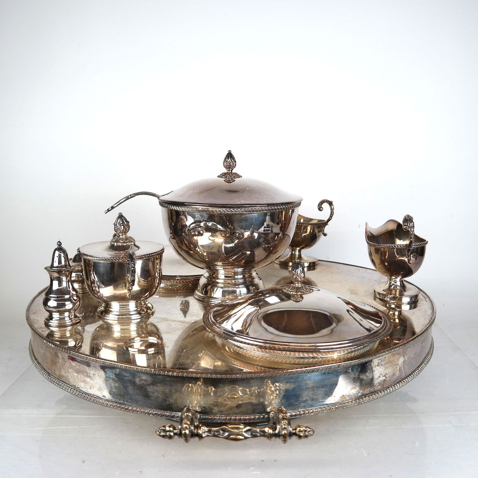 19th C. French Silver Plate Supper Set (1 of 13)