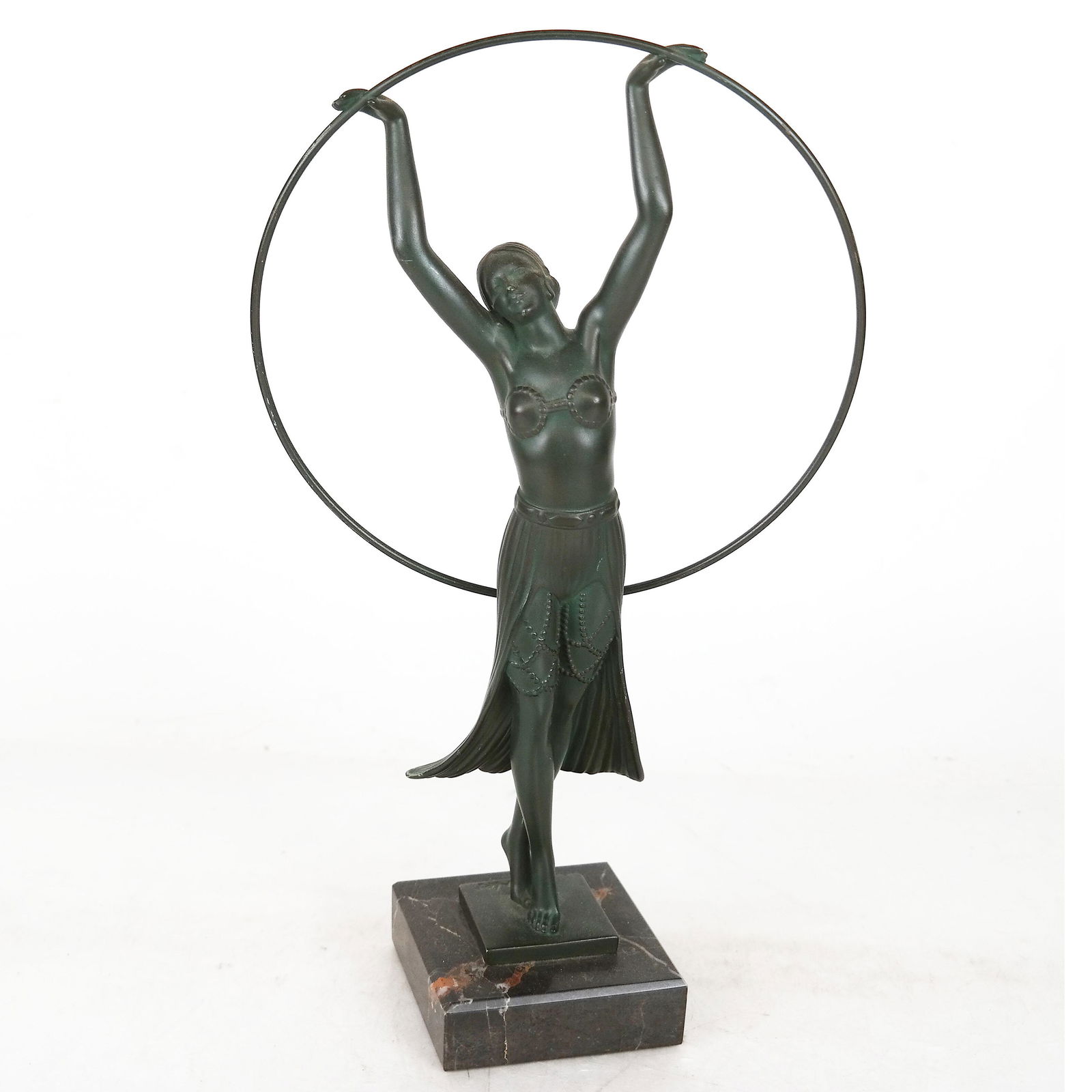 CHARLES: Bronze Art Deco Sculpture of Woman Dancer (1 of 6)