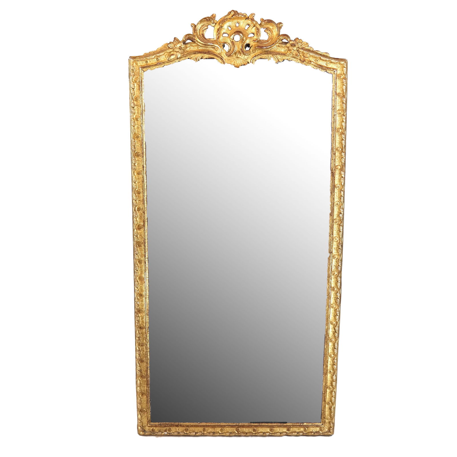 Antique Continental Gilt Wood Pier Mirror (1 of 8)