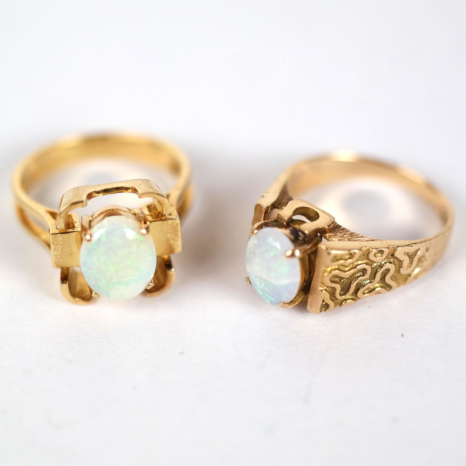 Two 14K Gold and Opal Rings (1 of 17)