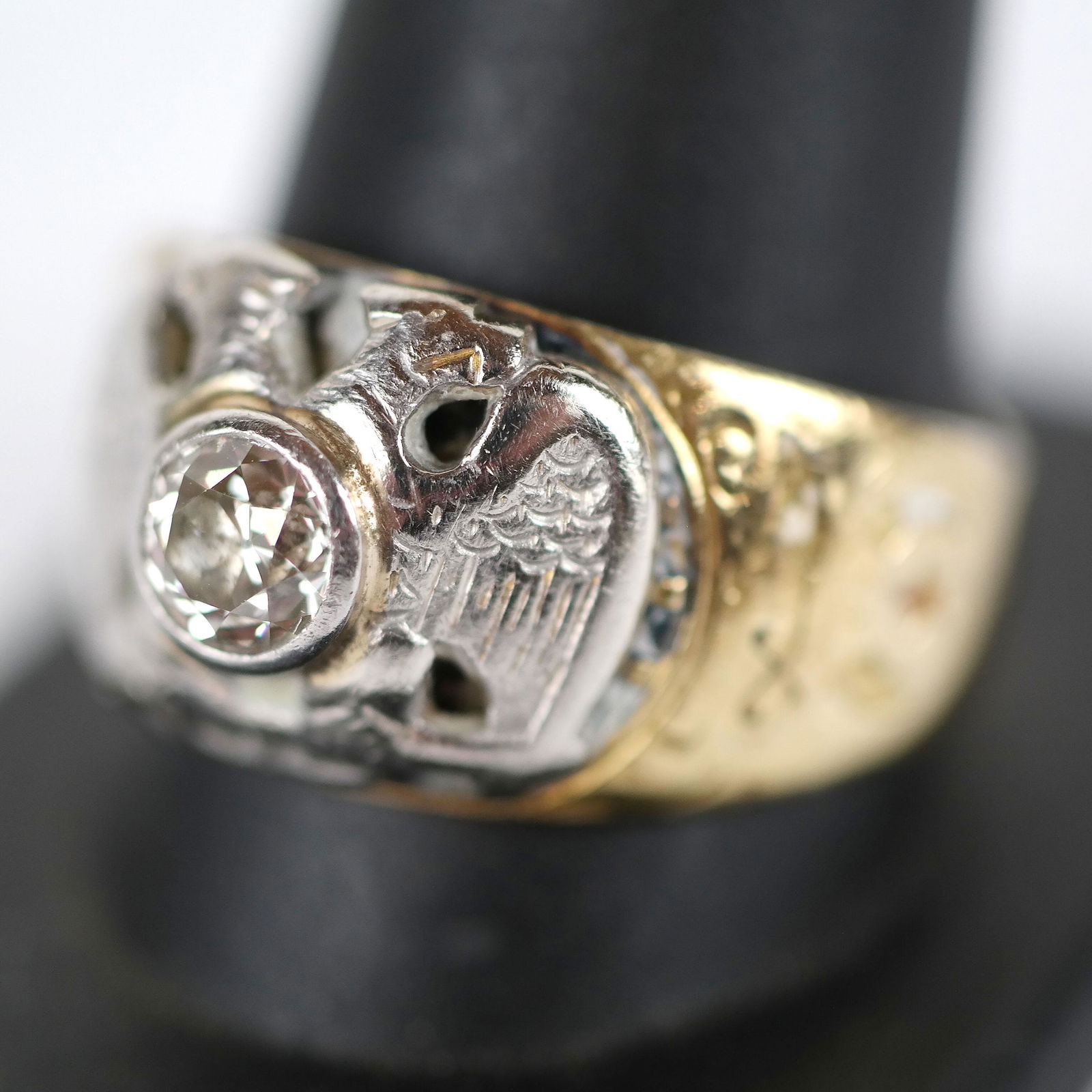 Vintage Men's 14K Gold & Diamond Ring (1 of 10)